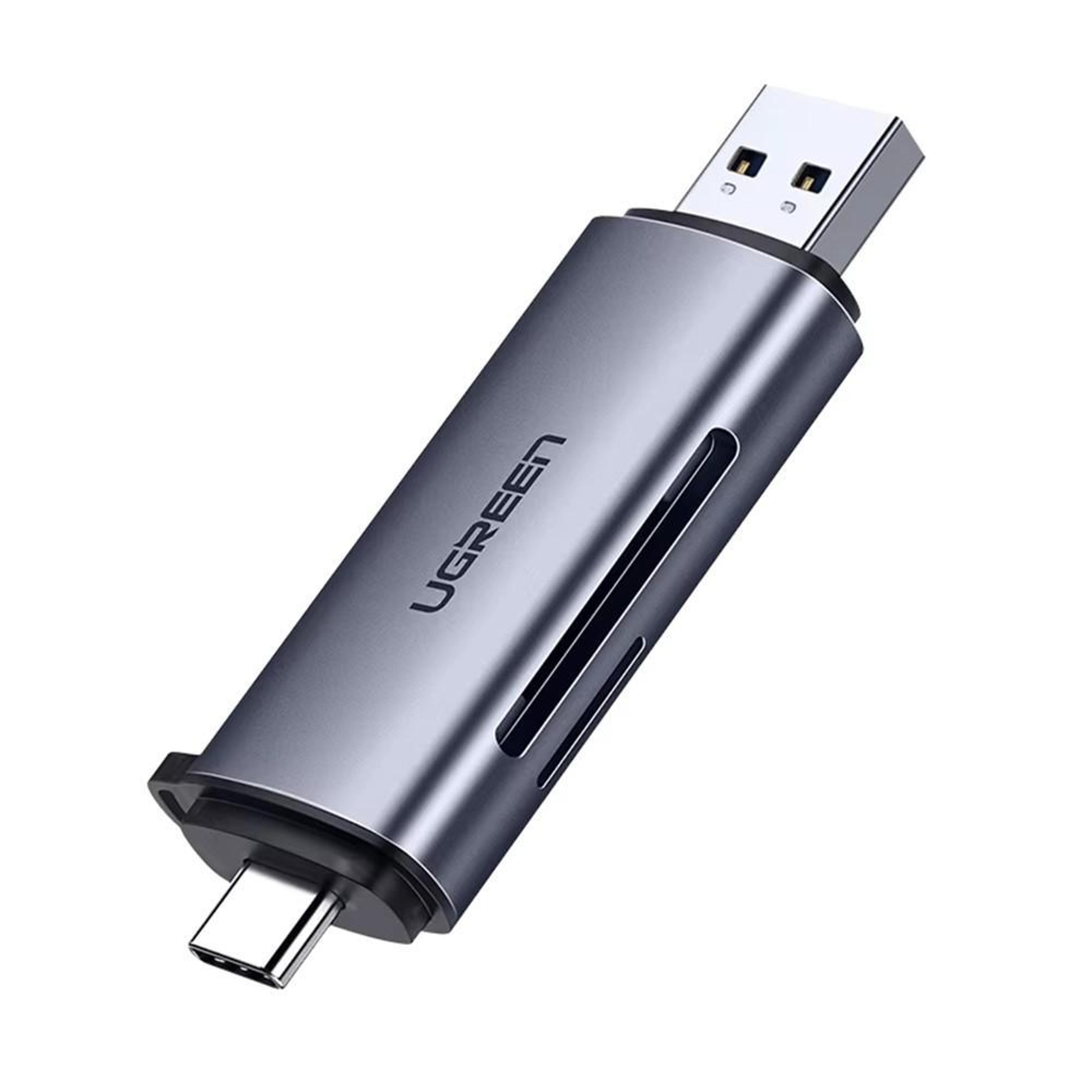 usb-c and usb 3.0 sd tf dual slot memory card reader
