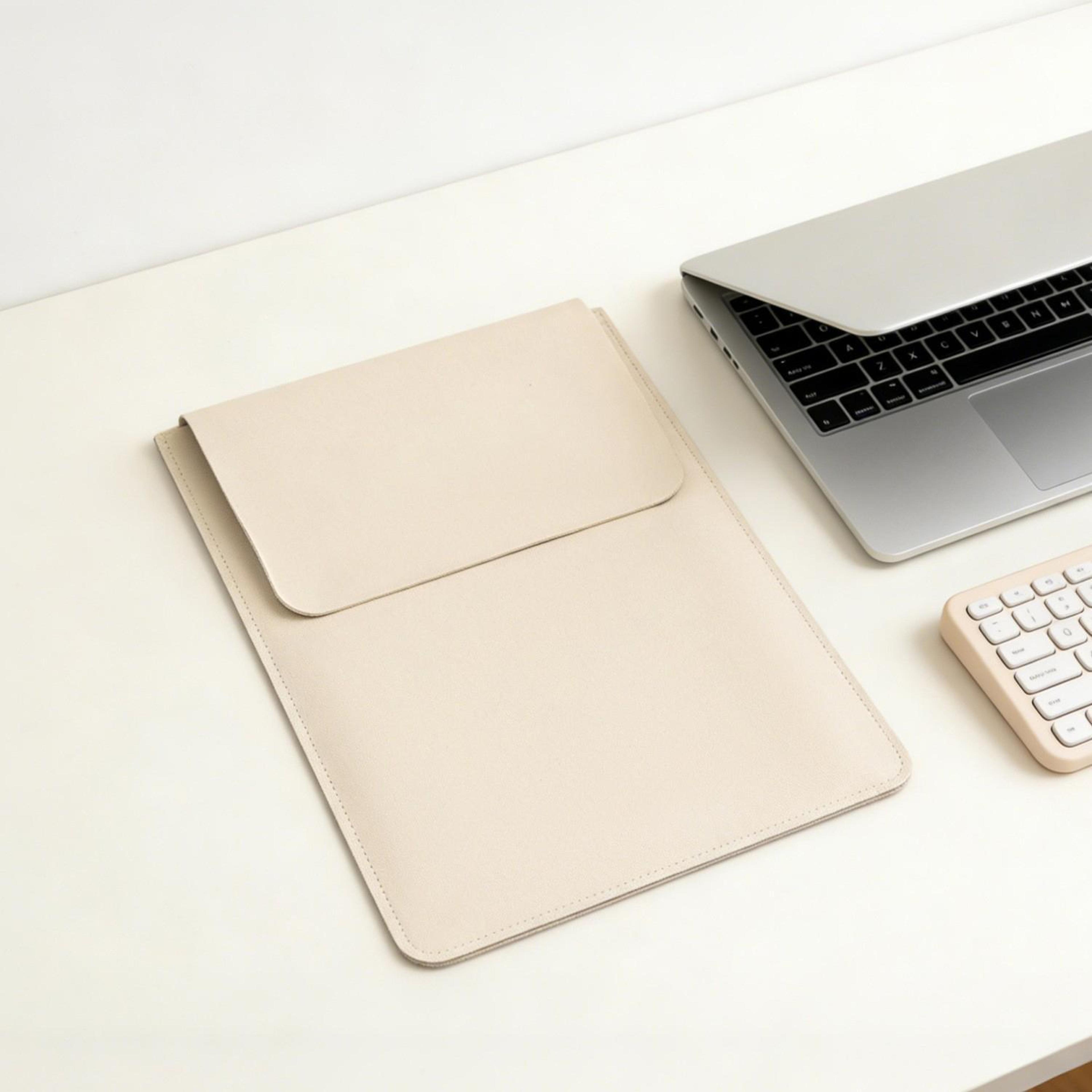 133Inch PU Laptop Sleeve With BuiltIn Mouse Pad And Soft Plush Lining 10