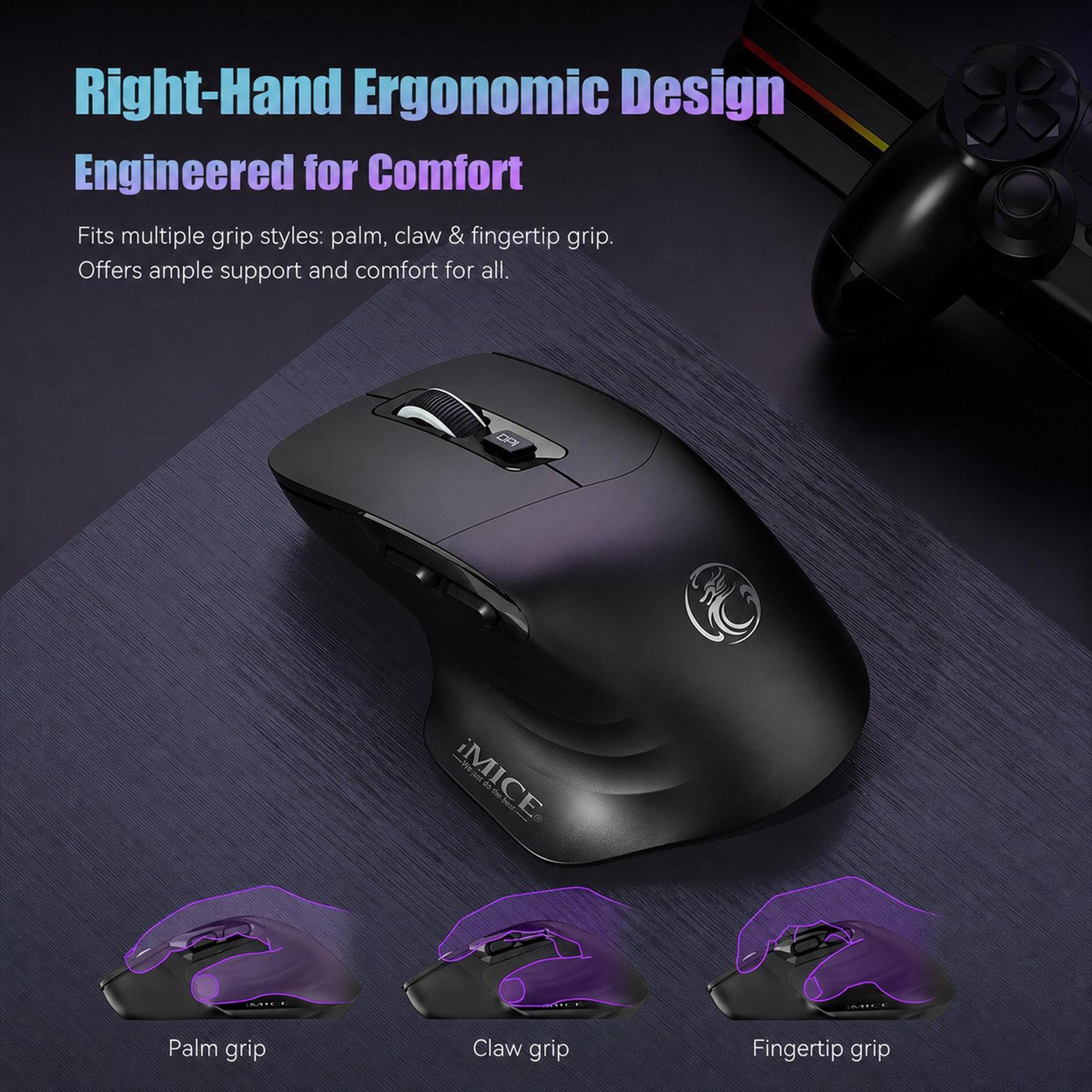 G209 Wireless Ergonomic Mouse With Bluetooth 24G And USBC Charging 3