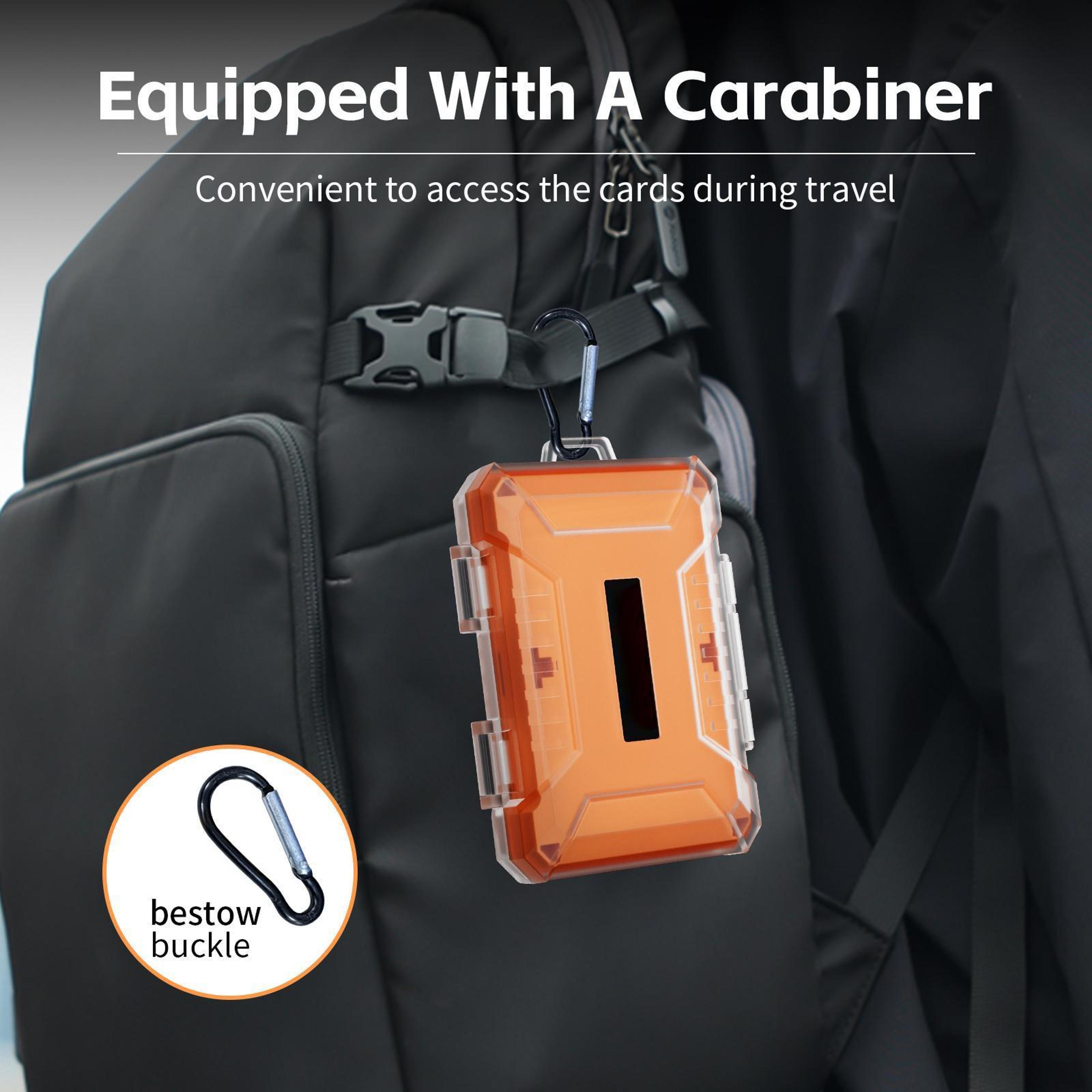 Waterproof SD And MicroSD Card Storage Case With 16 Slots 7