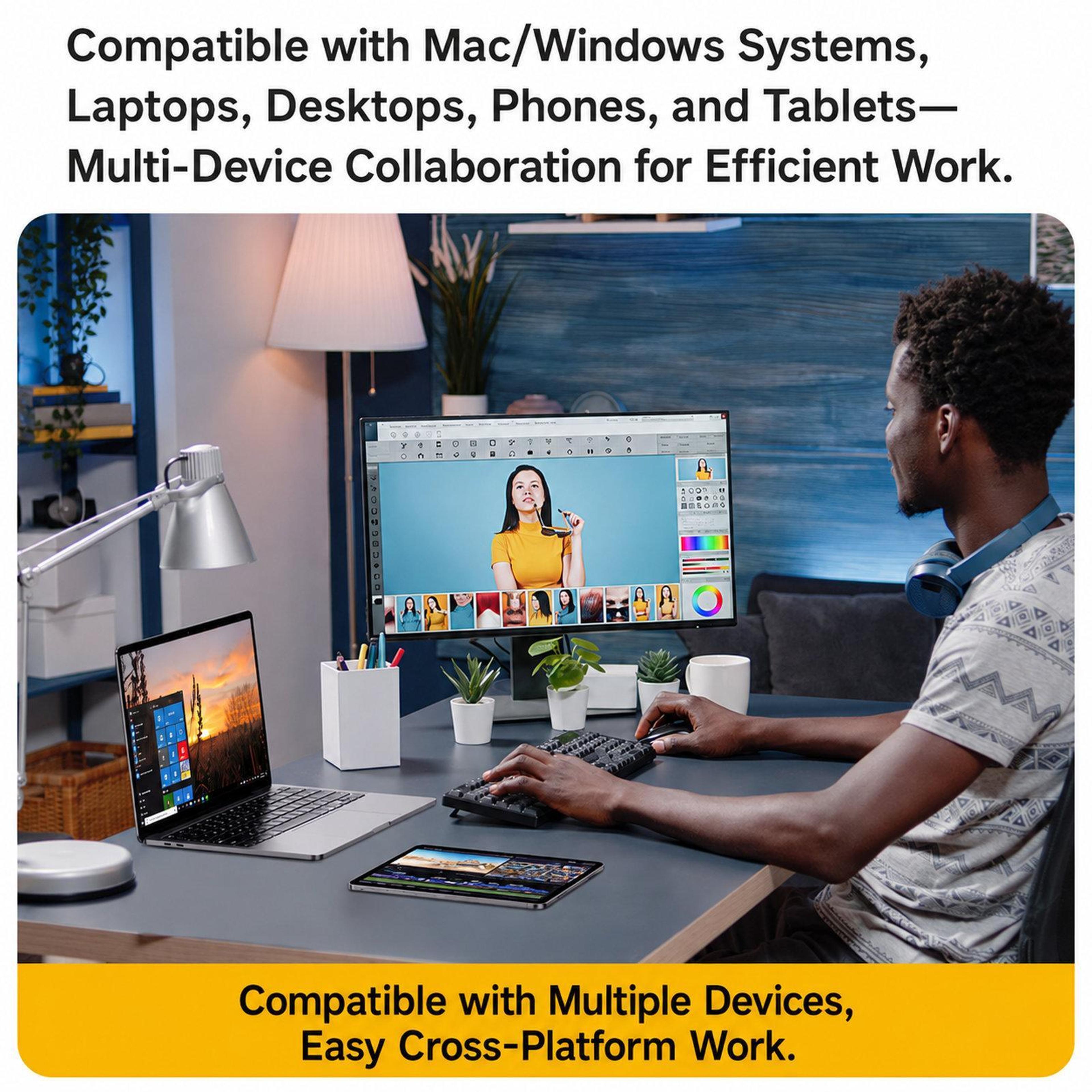 Wireless Ergonomic Mouse With TriMode Bluetooth And Silent Clicks 5
