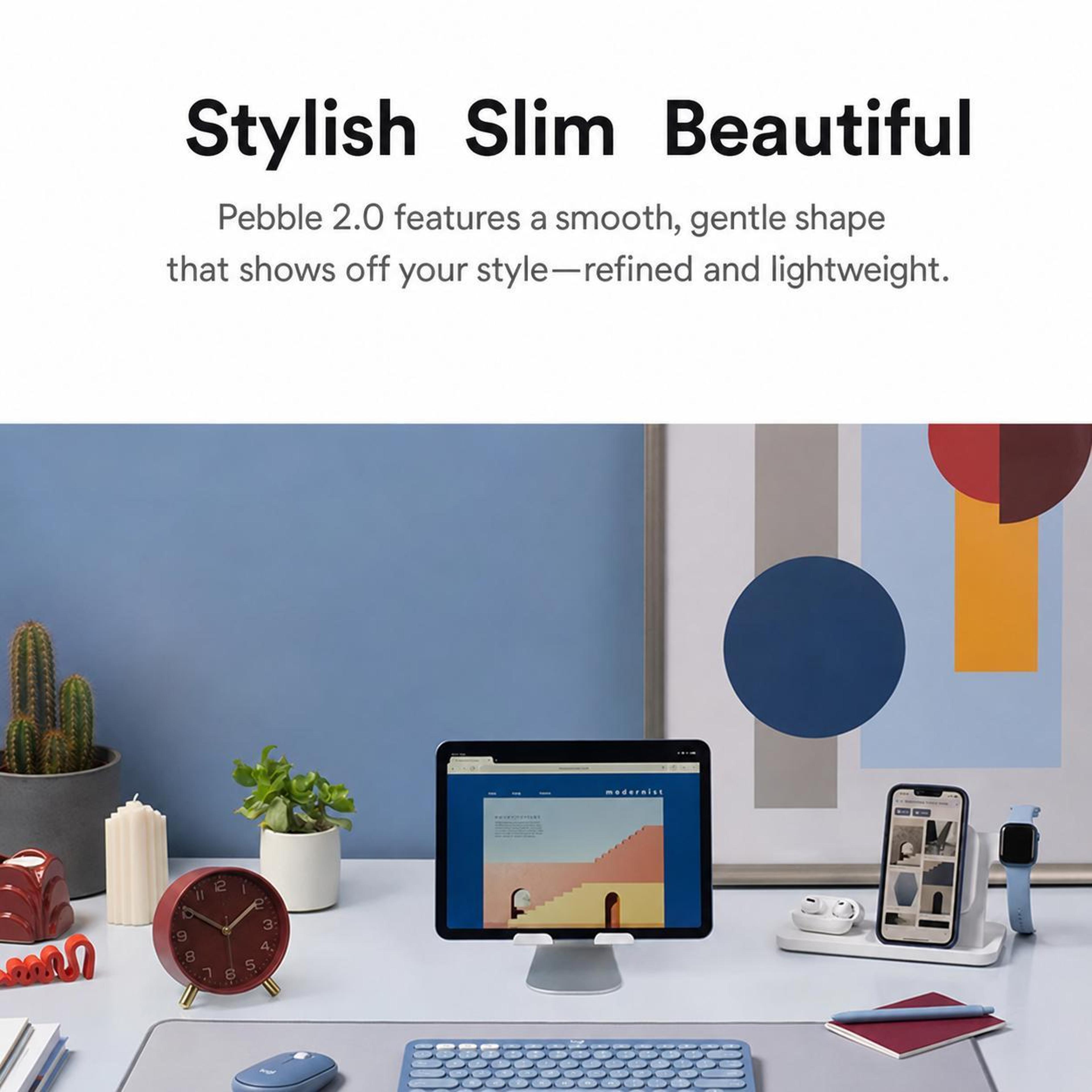 Slim Wireless Bluetooth Mouse With 4000 DPI And MultiDevice Connectivity 1