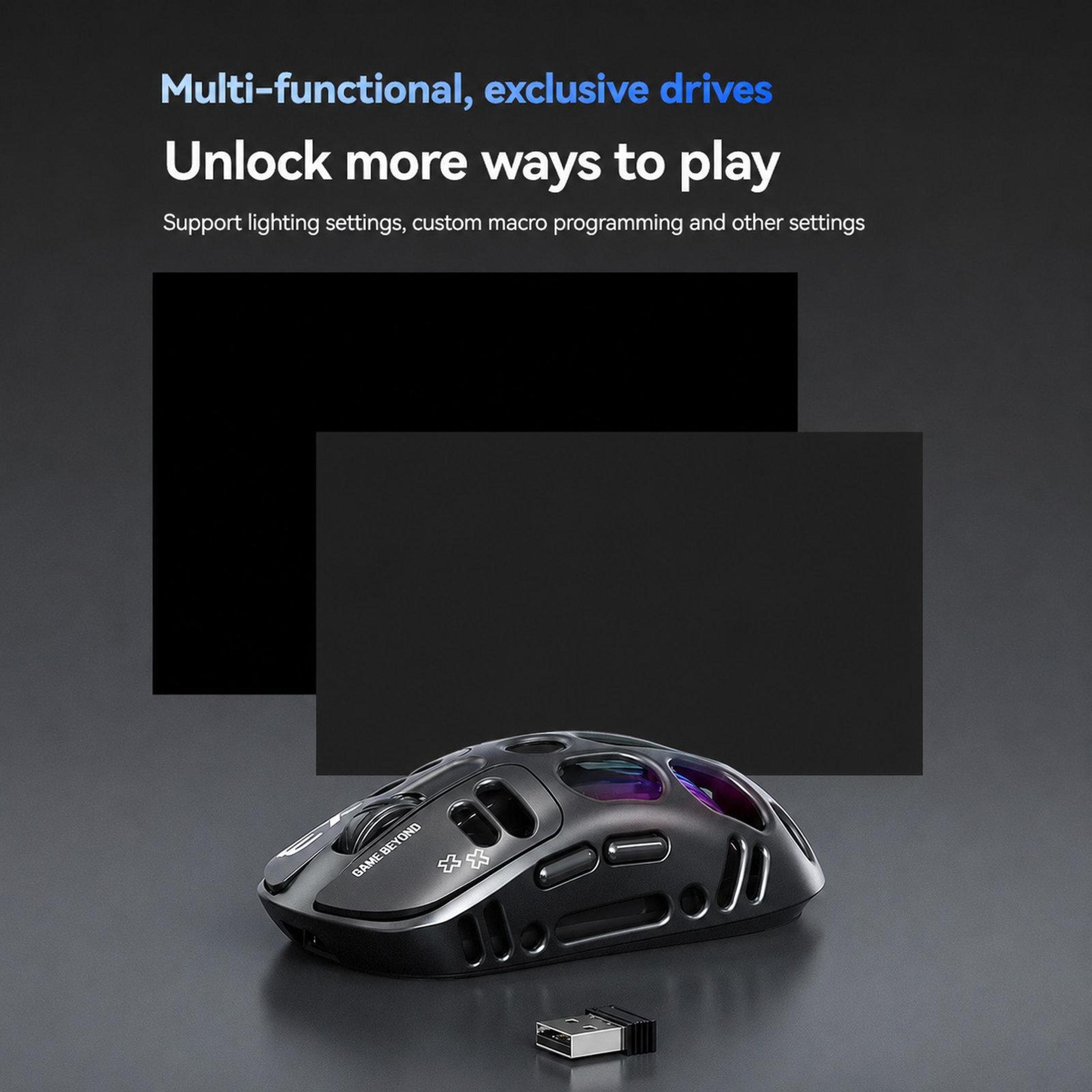 X3 TriMode Wireless Gaming Mouse With 8000 DPI And Lightweight Honeycomb Design 9