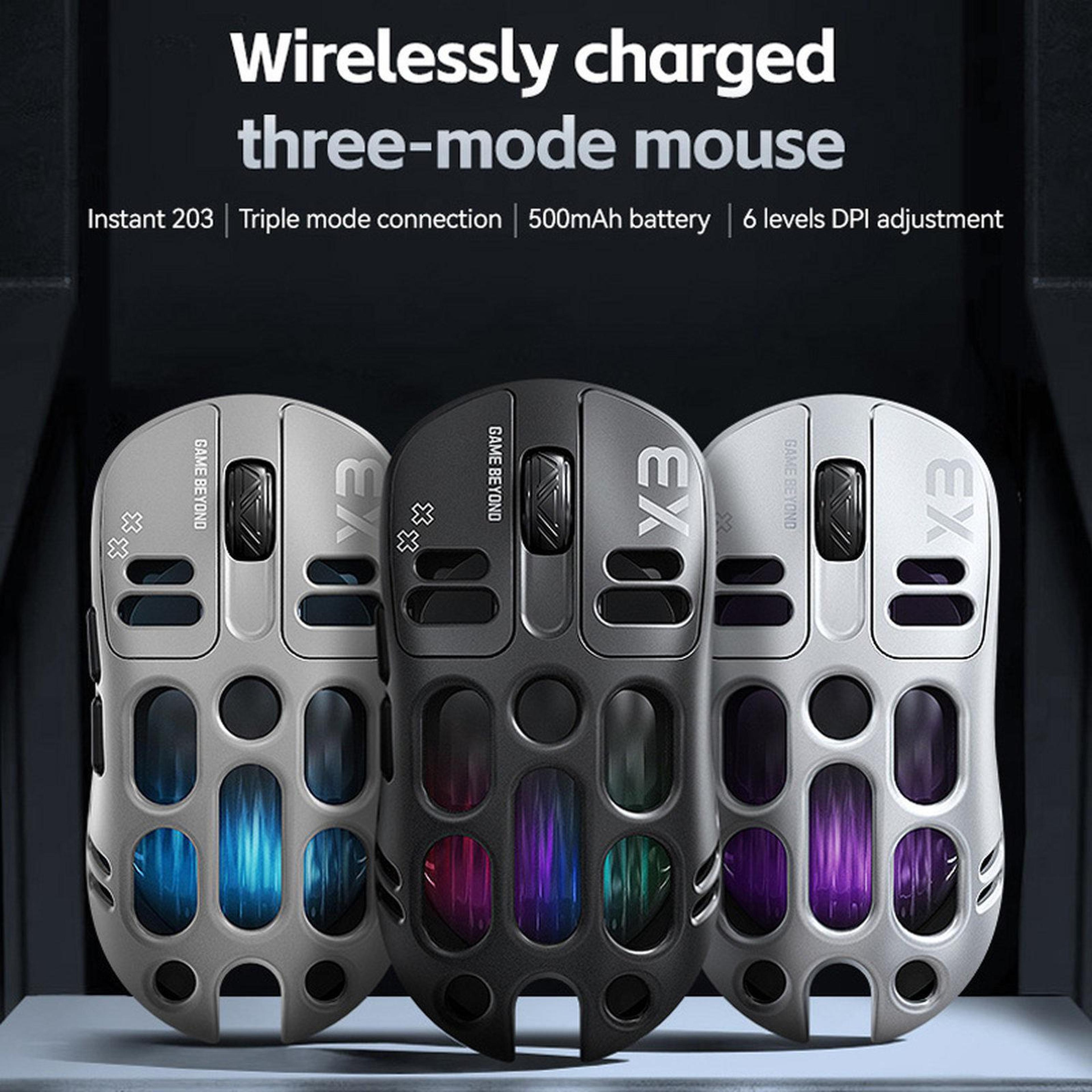 X3 TriMode Wireless Gaming Mouse With 8000 DPI And Lightweight Honeycomb Design 1