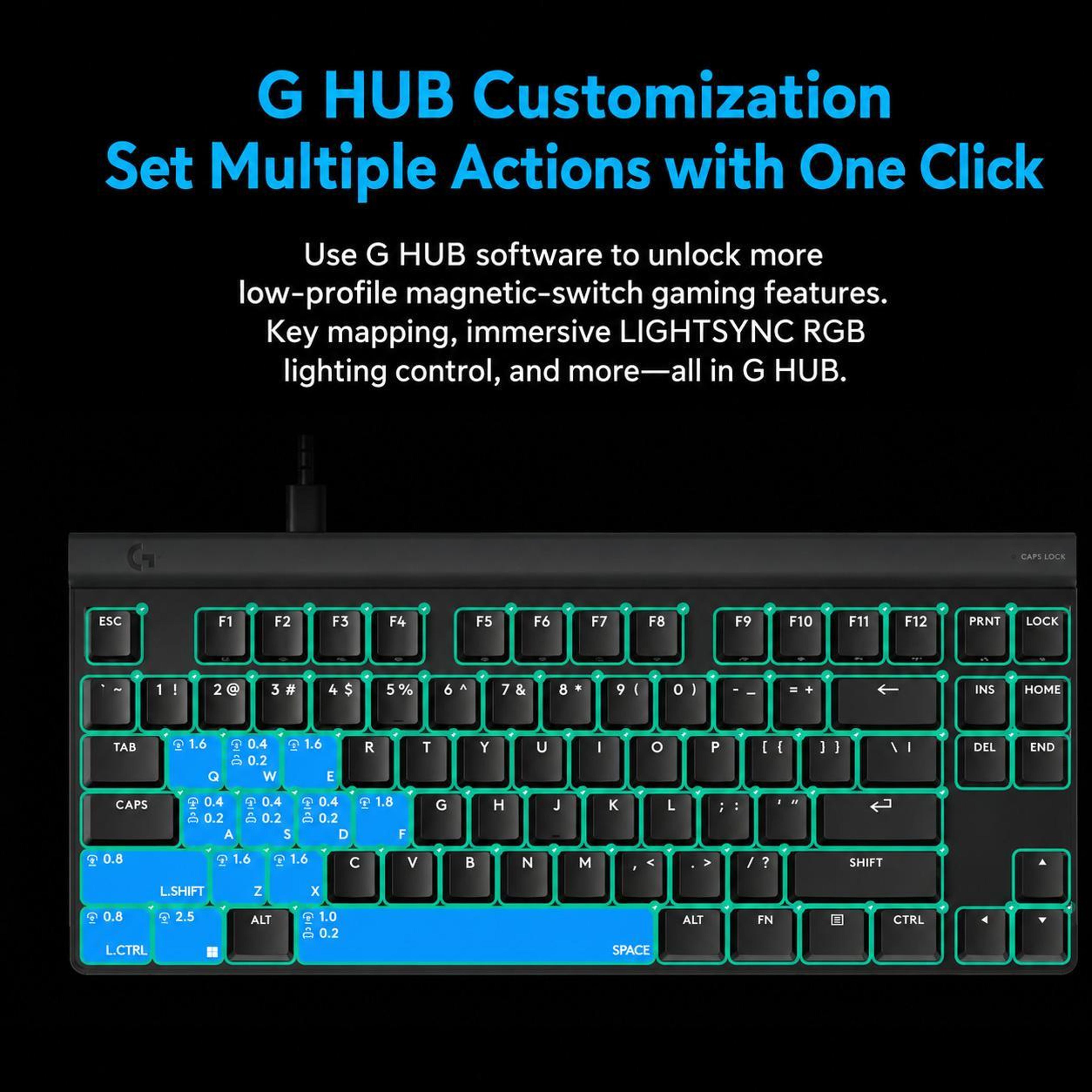 Wired TKL Gaming Keyboard With Magnetic Switches And Rapid Trigger 10