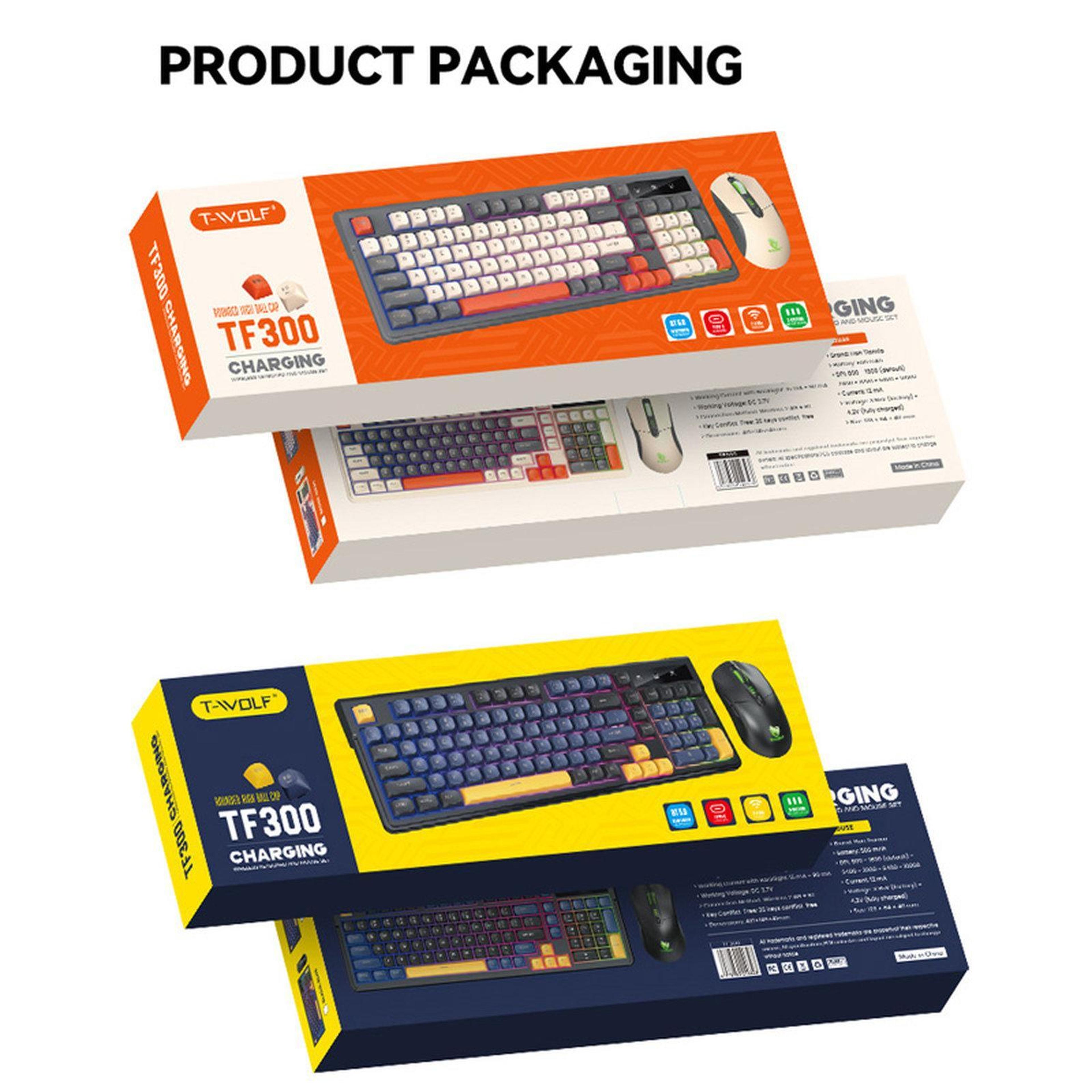 Rechargeable Wireless Keyboard And Mouse Combo With Bluetooth And Backlit 98Key Design 4
