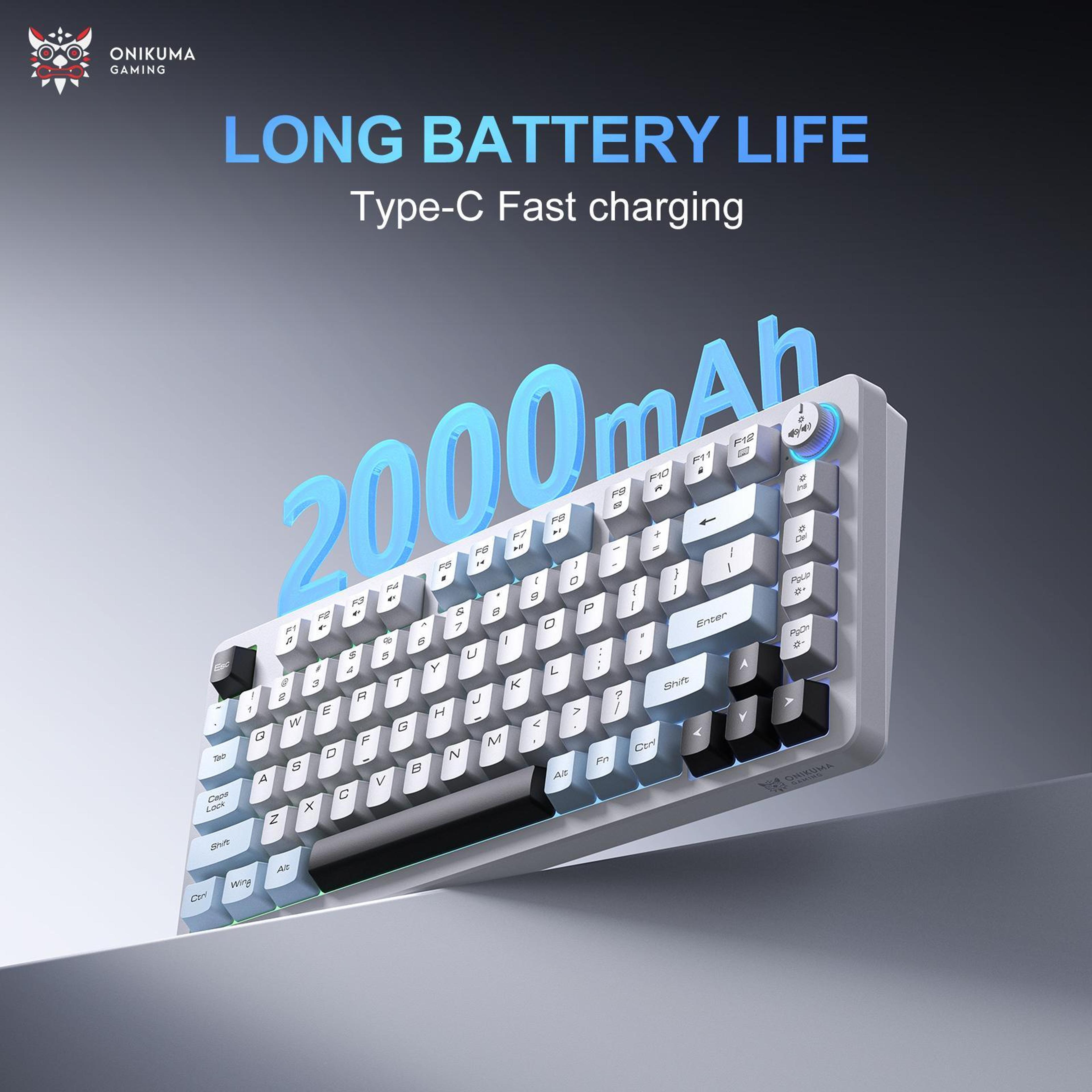 MT501 Silent Wireless Keyboard With RGB Backlight And TriMode Connectivity 8