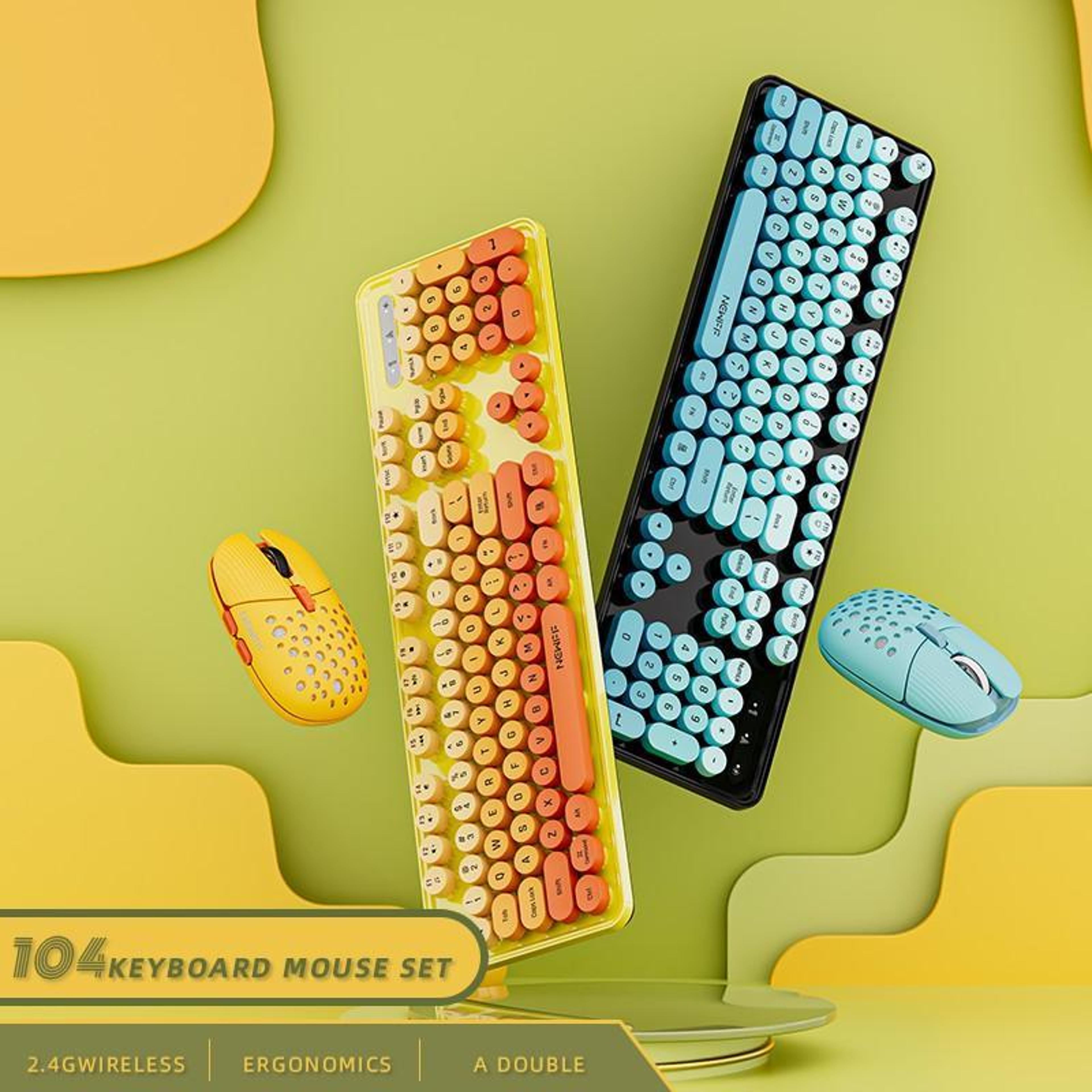 24GHz Wireless Keyboard And Mouse Combo With 4800 DPI Adjustable Mouse 3