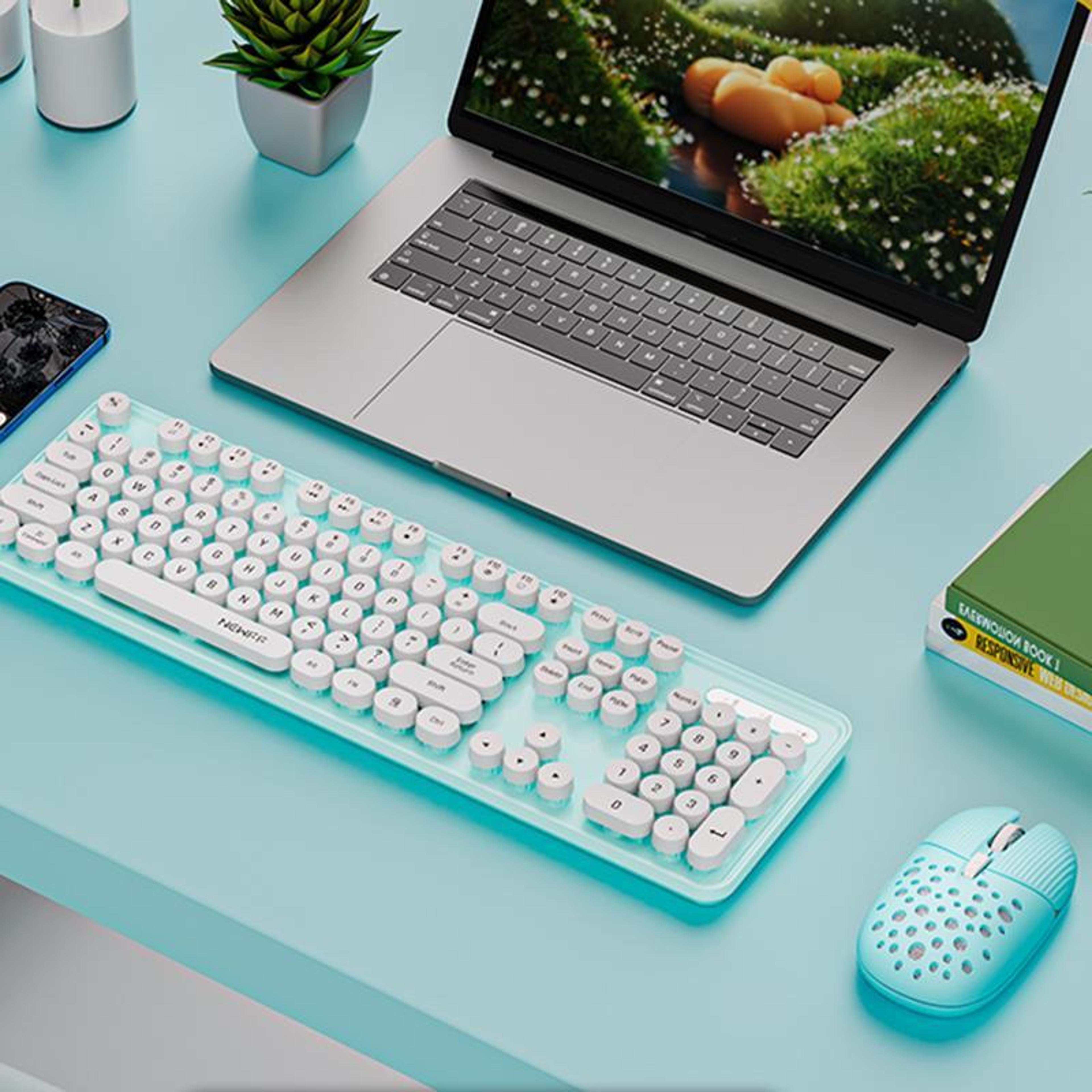 wireless keyboard and mouse combo 2.4ghz with 4800 dpi adjustable mouse