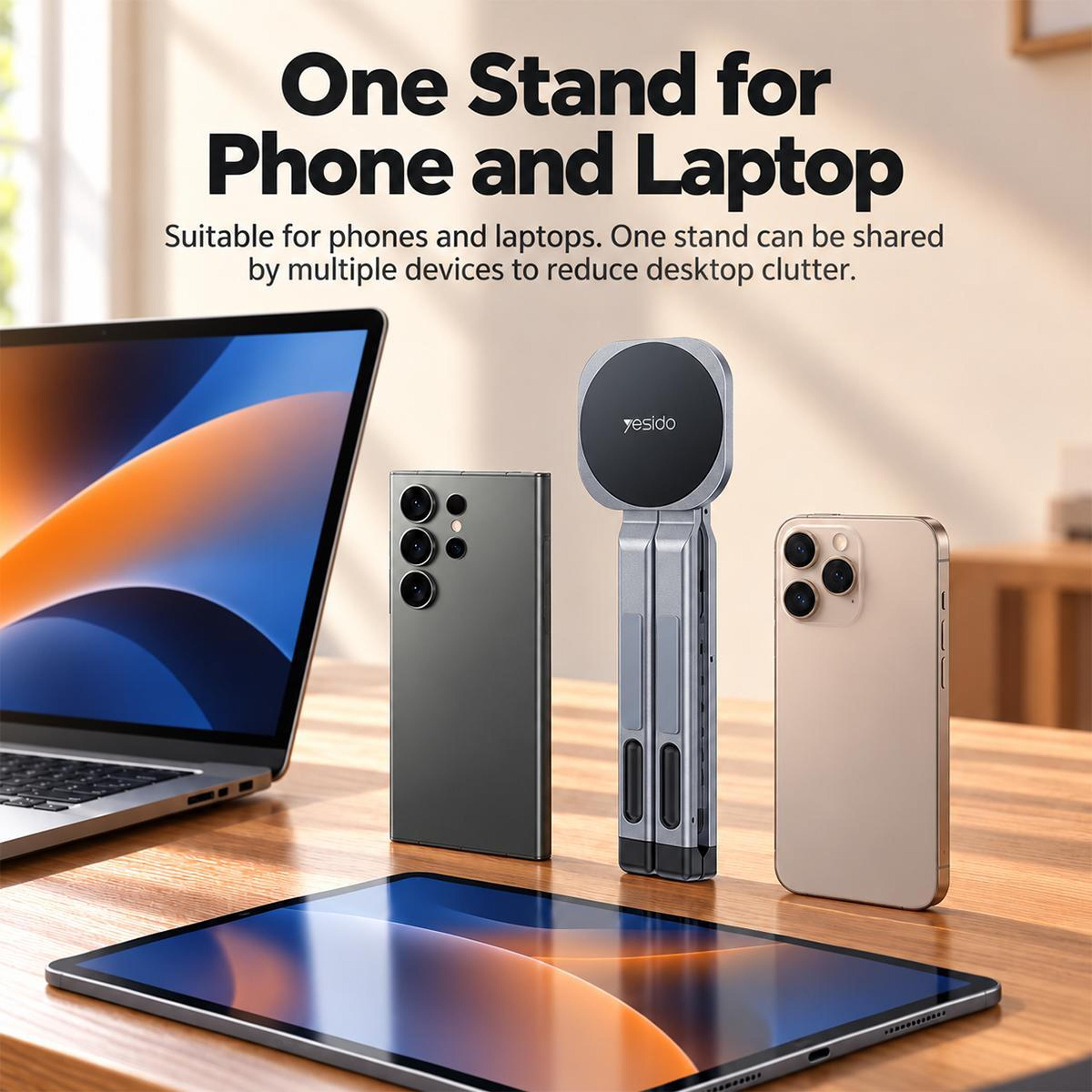 3in1 Magnetic Phone And Tablet Holder With 8 Adjustable Angles 12