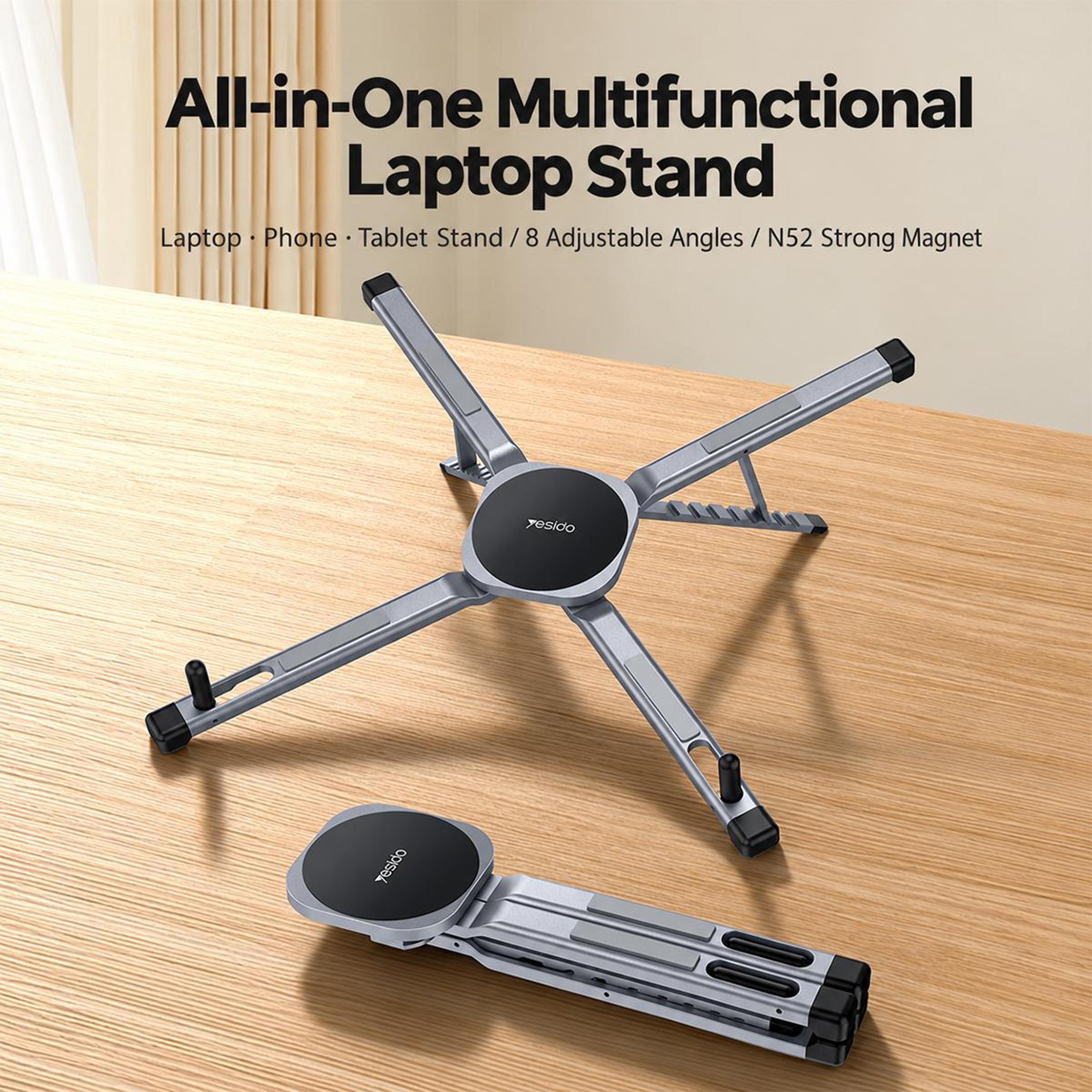 3in1 Magnetic Phone And Tablet Holder With 8 Adjustable Angles 6