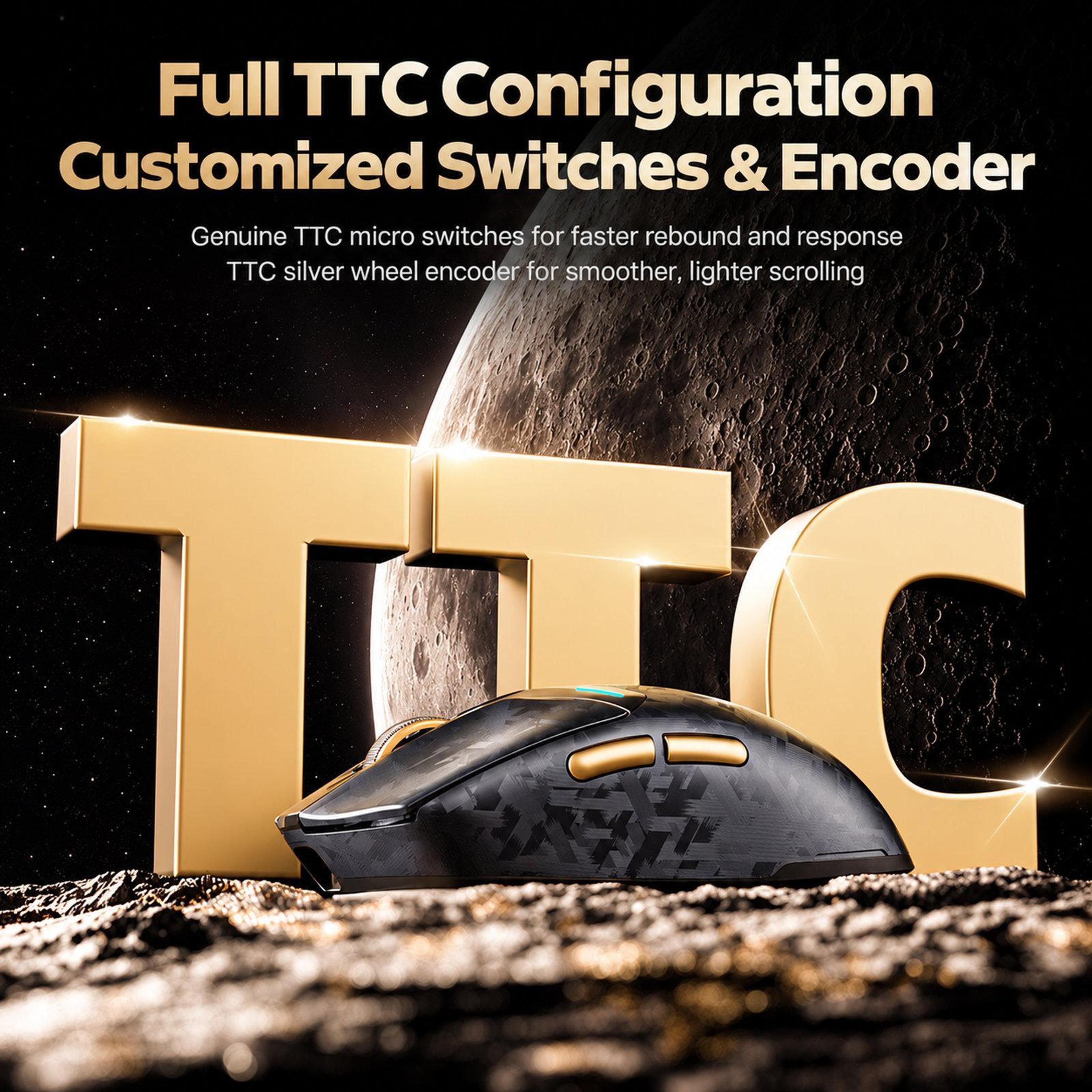 Lightweight Wireless Gaming Mouse With TriMode Connectivity And 25000 DPI 4