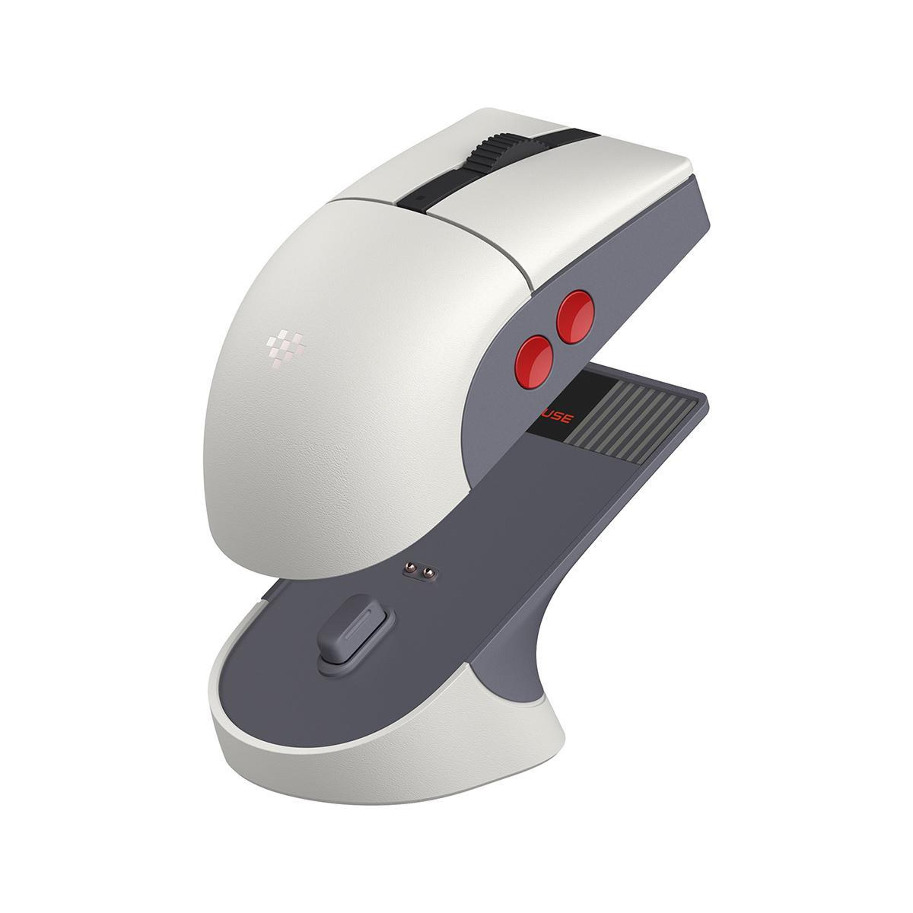retro r8-n tri-mode wireless gaming mouse with charging dock