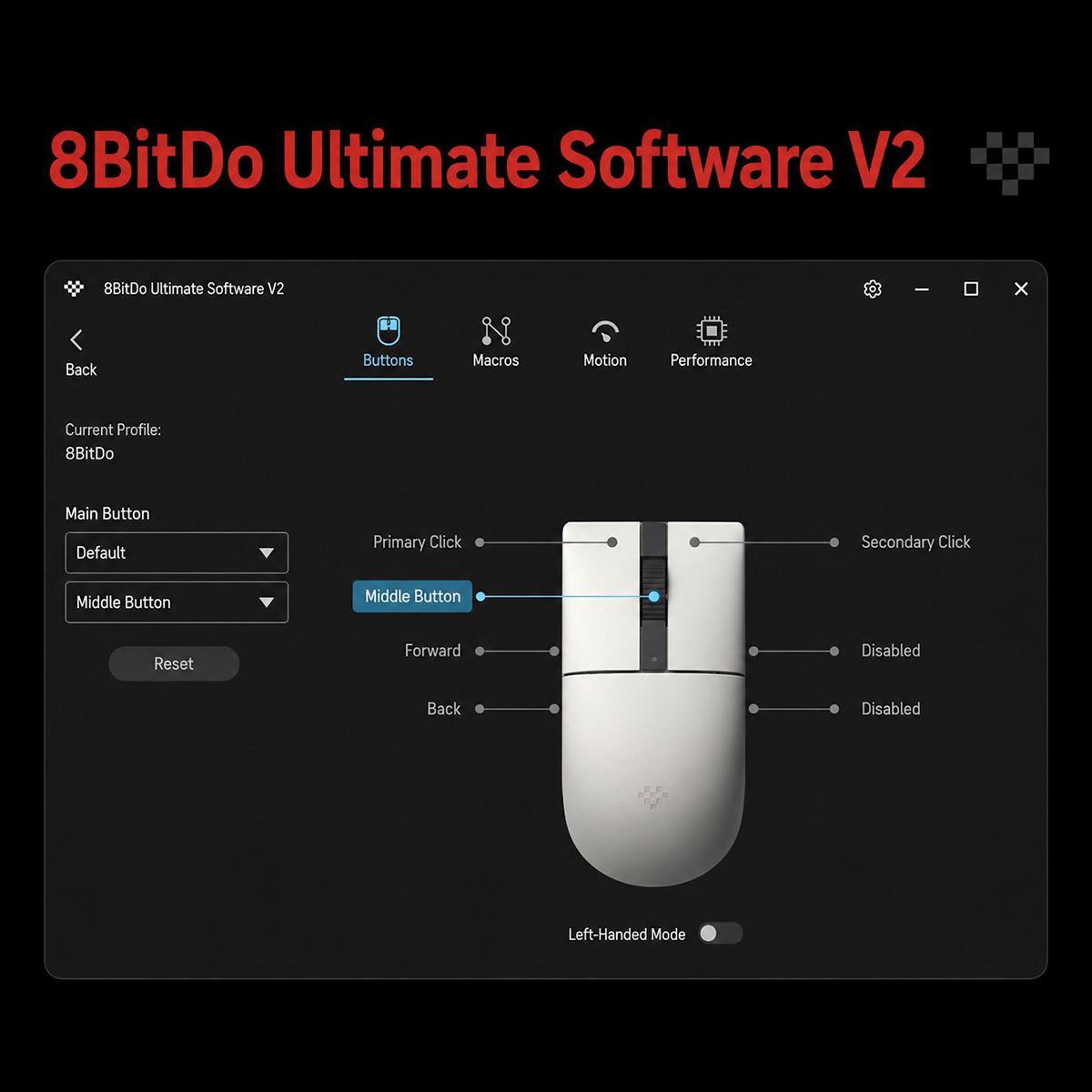 Retro R8N TriMode Wireless Gaming Mouse With Charging Dock 9