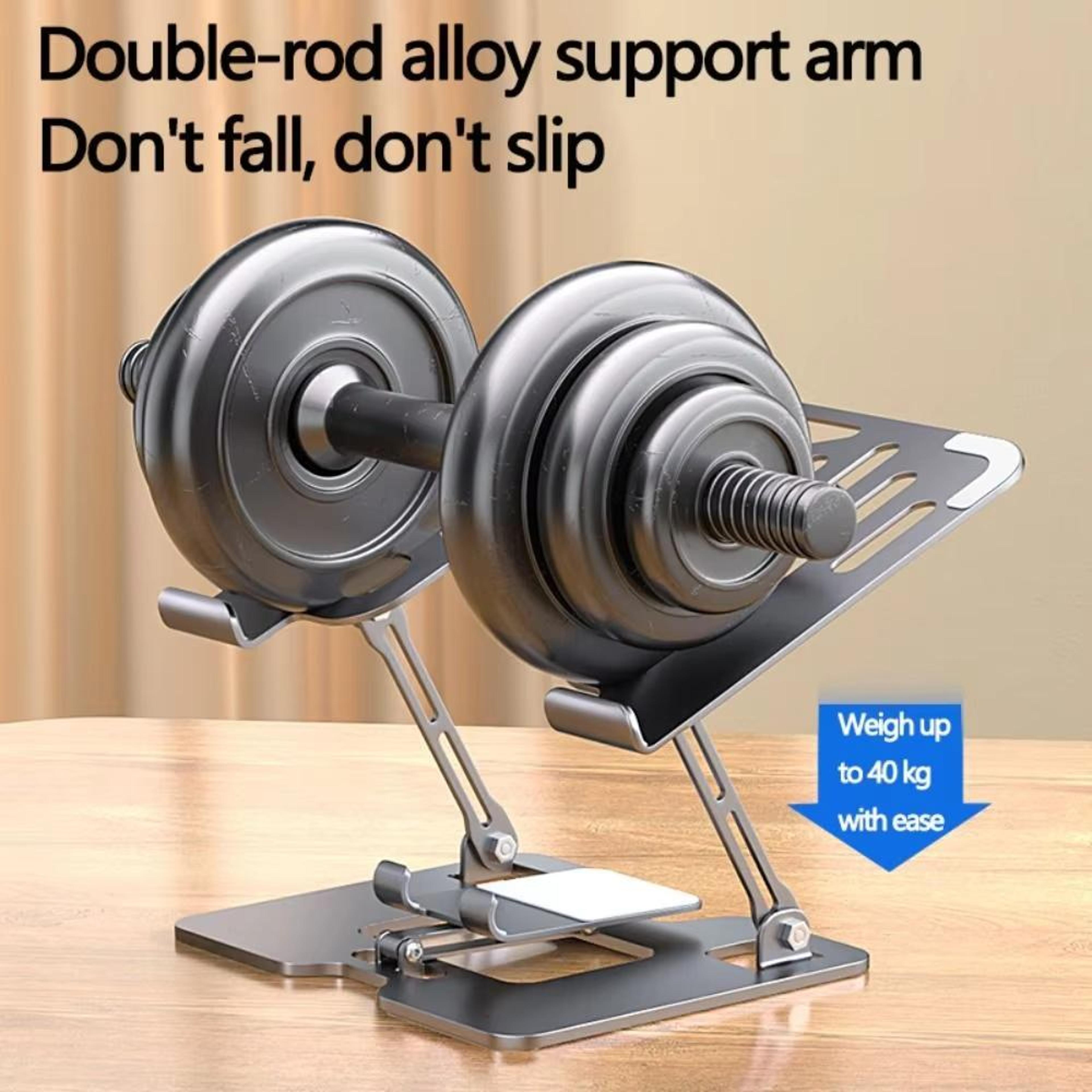 Adjustable Foldable Laptop And Tablet Stand With Phone Holder 4