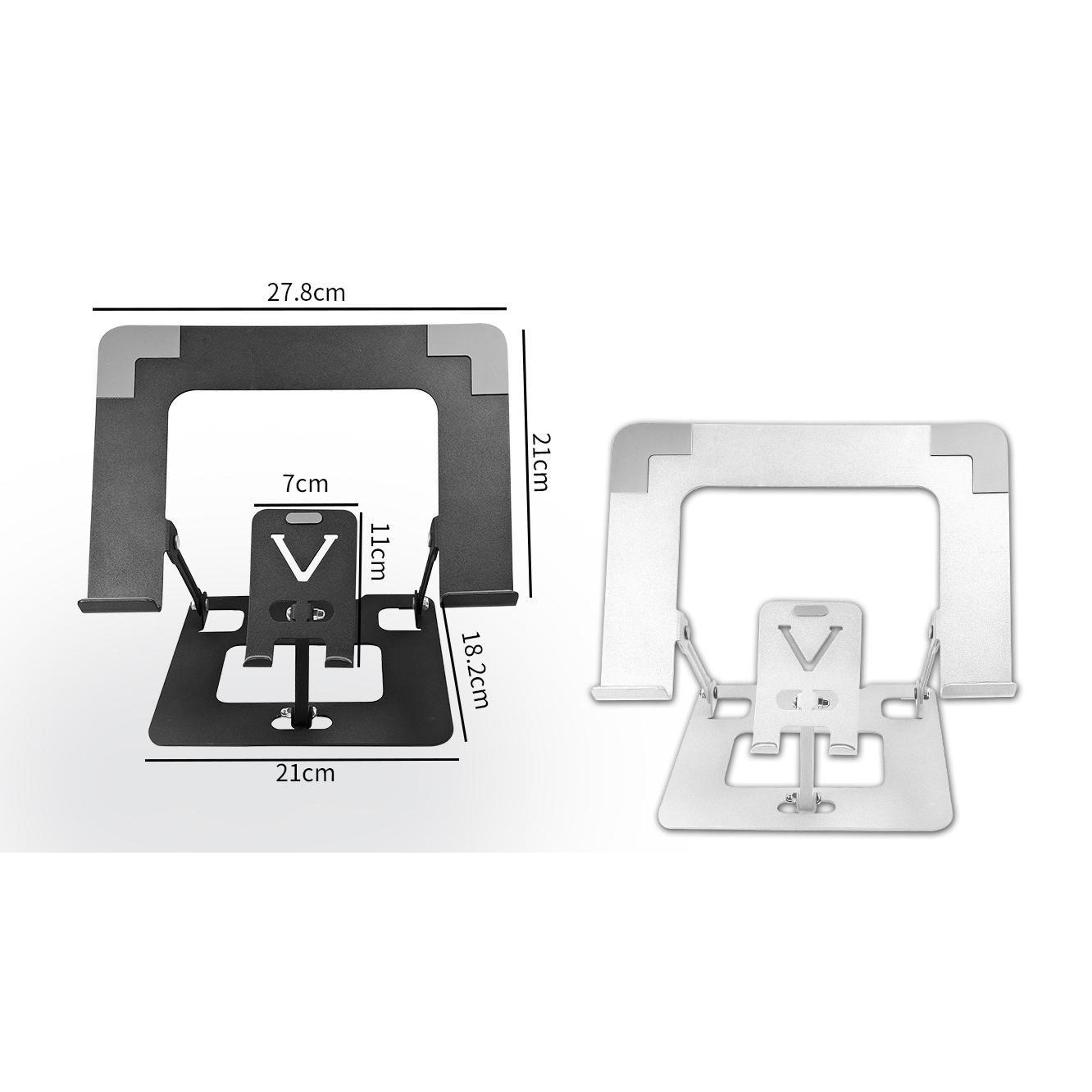 Adjustable Foldable Laptop Stand With Phone Holder 1