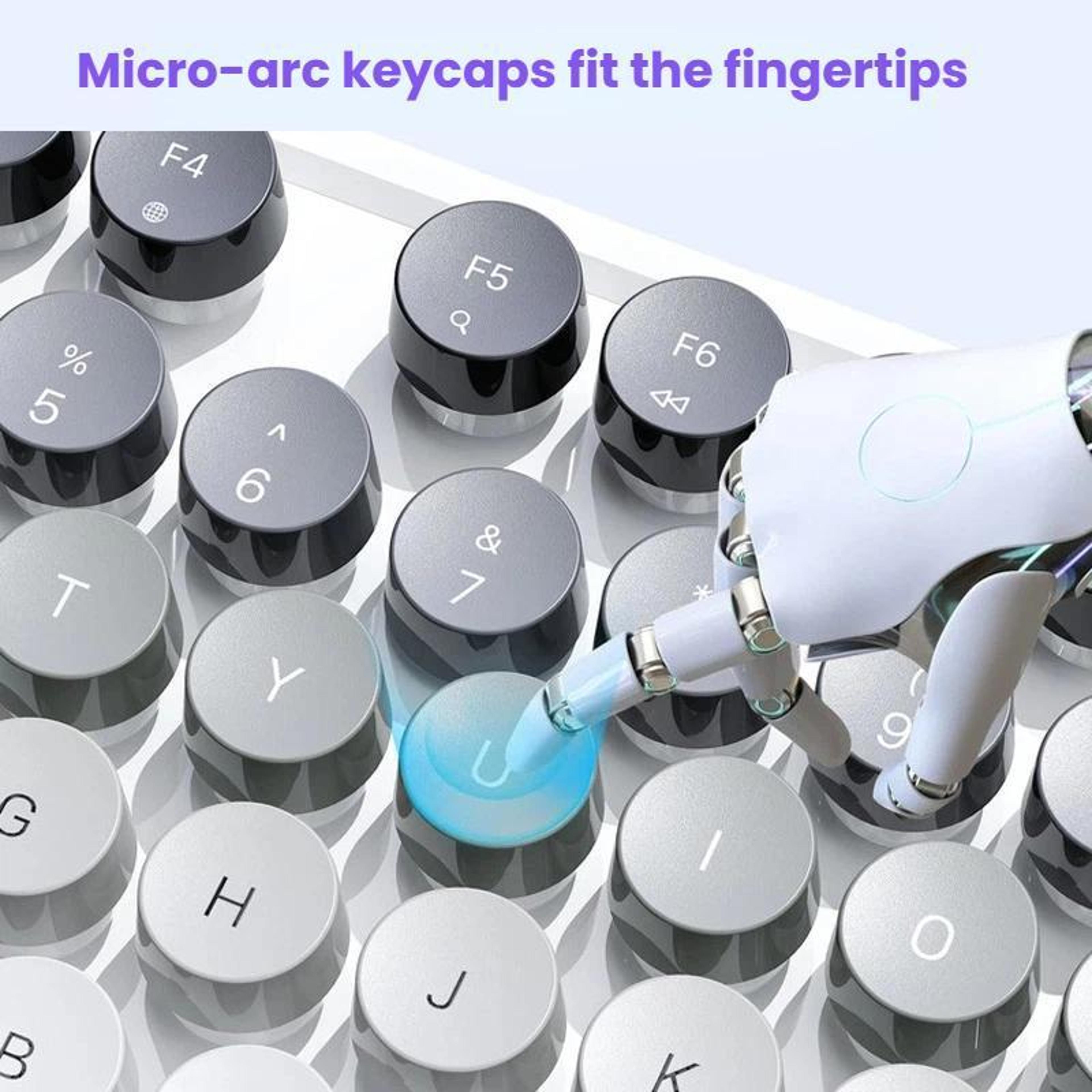 Wireless Keyboard And Mouse Set With Bluetooth 24GHz Connectivity And Rechargeable Battery 6