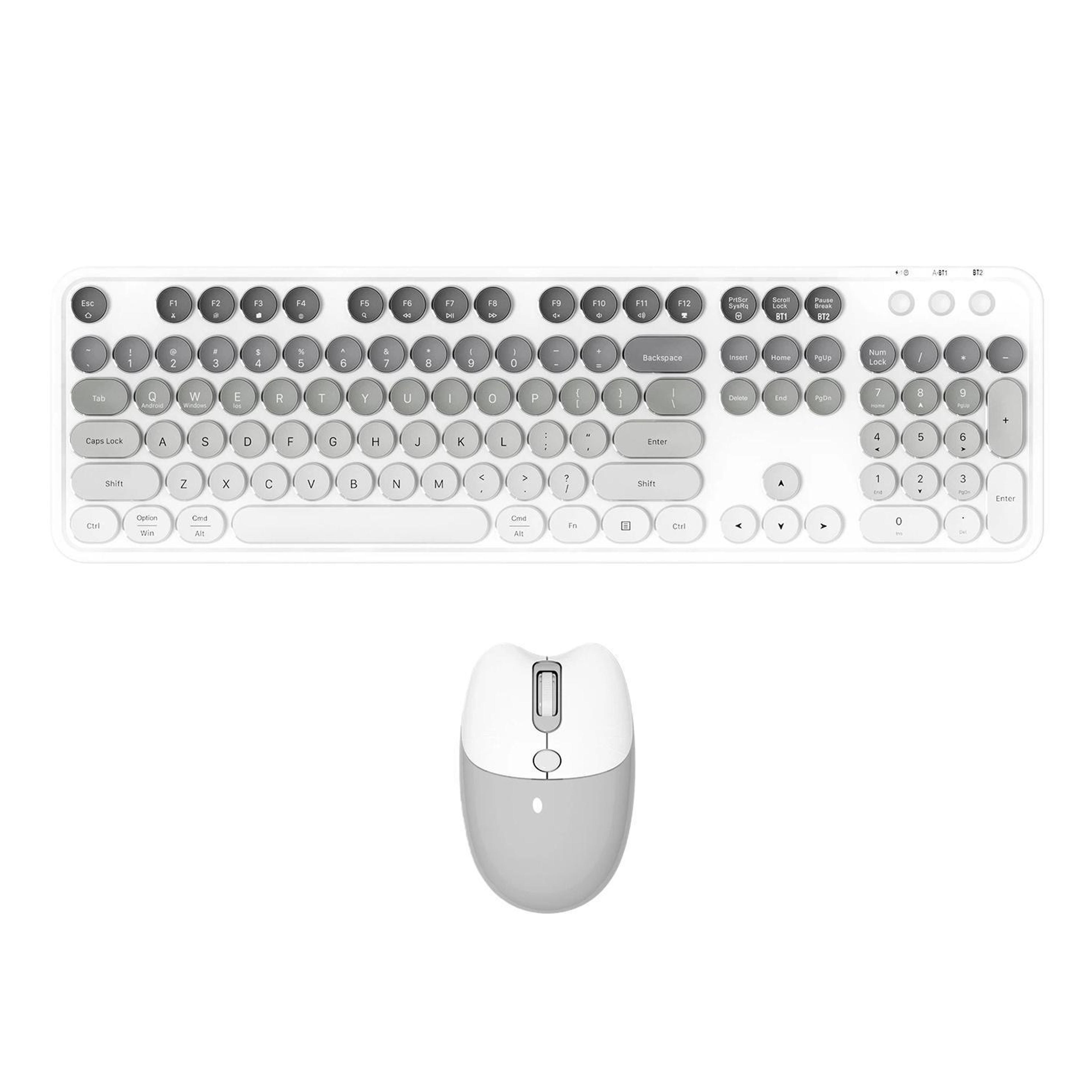 Wireless Keyboard And Mouse Set With Bluetooth 24GHz Connectivity And Rechargeable Battery 11