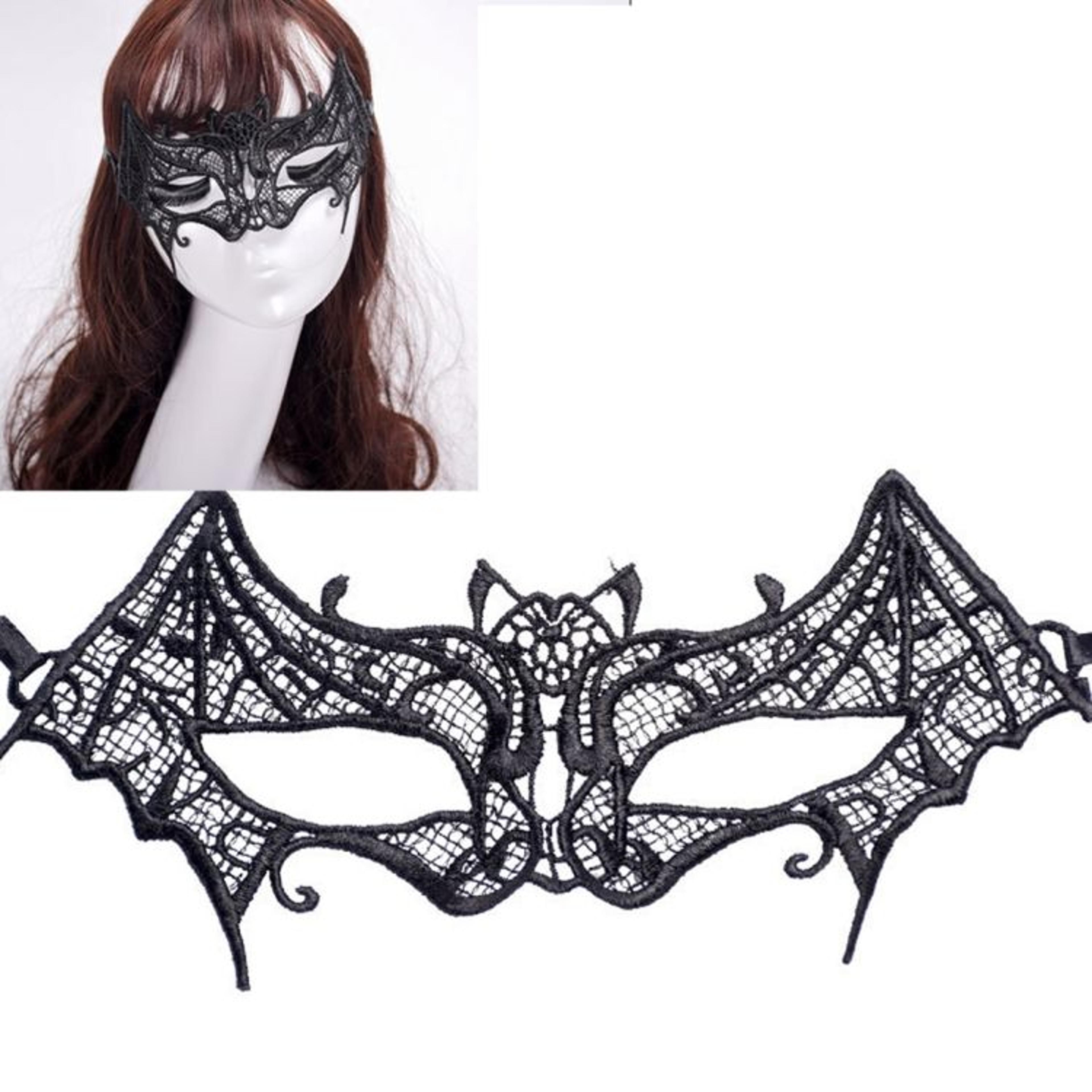 Womens Lace Bat Masquerade Mask For Halloween Parties And Costume Balls 8