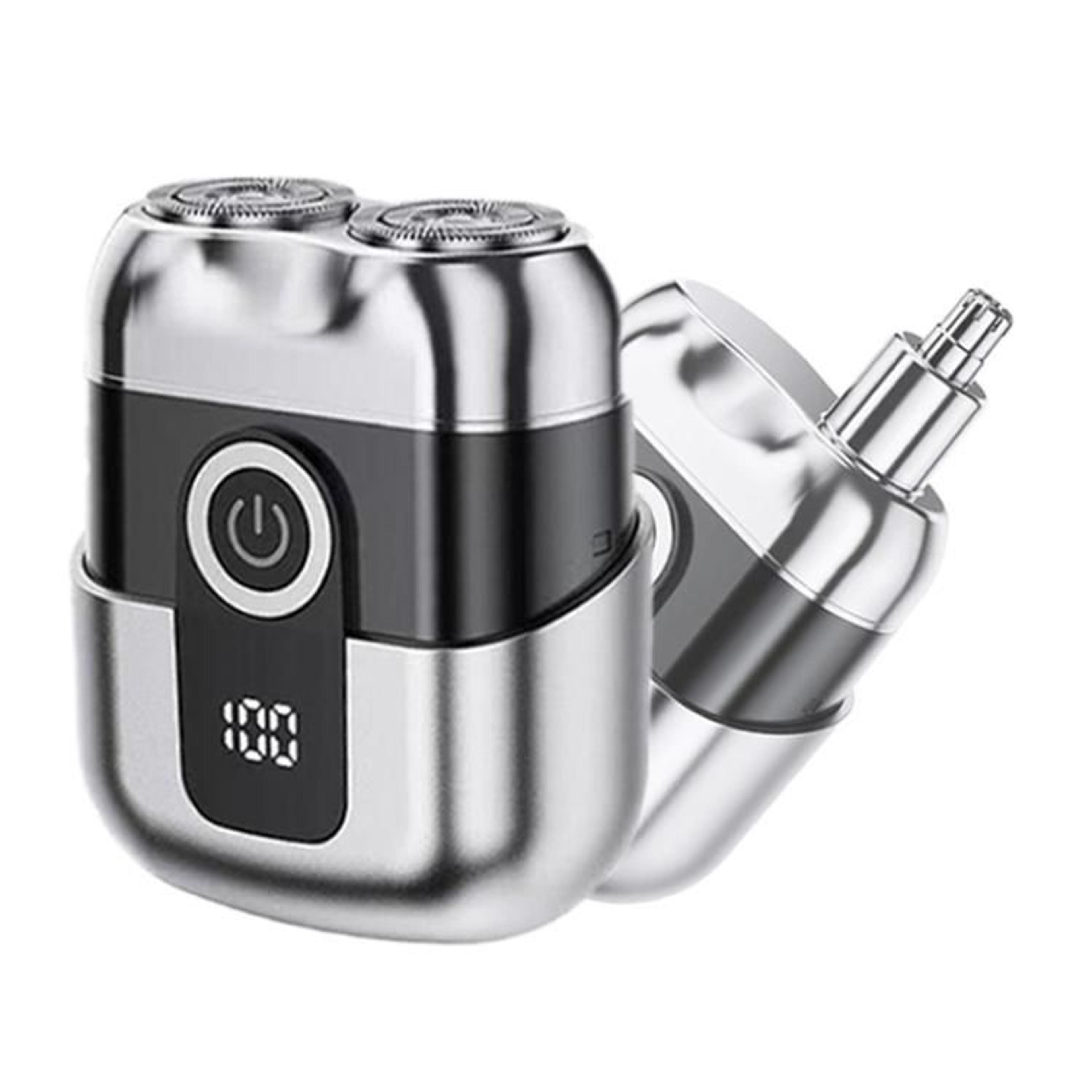 Mens Mini Electric Shaver With Dual Floating Heads And LED Display 12