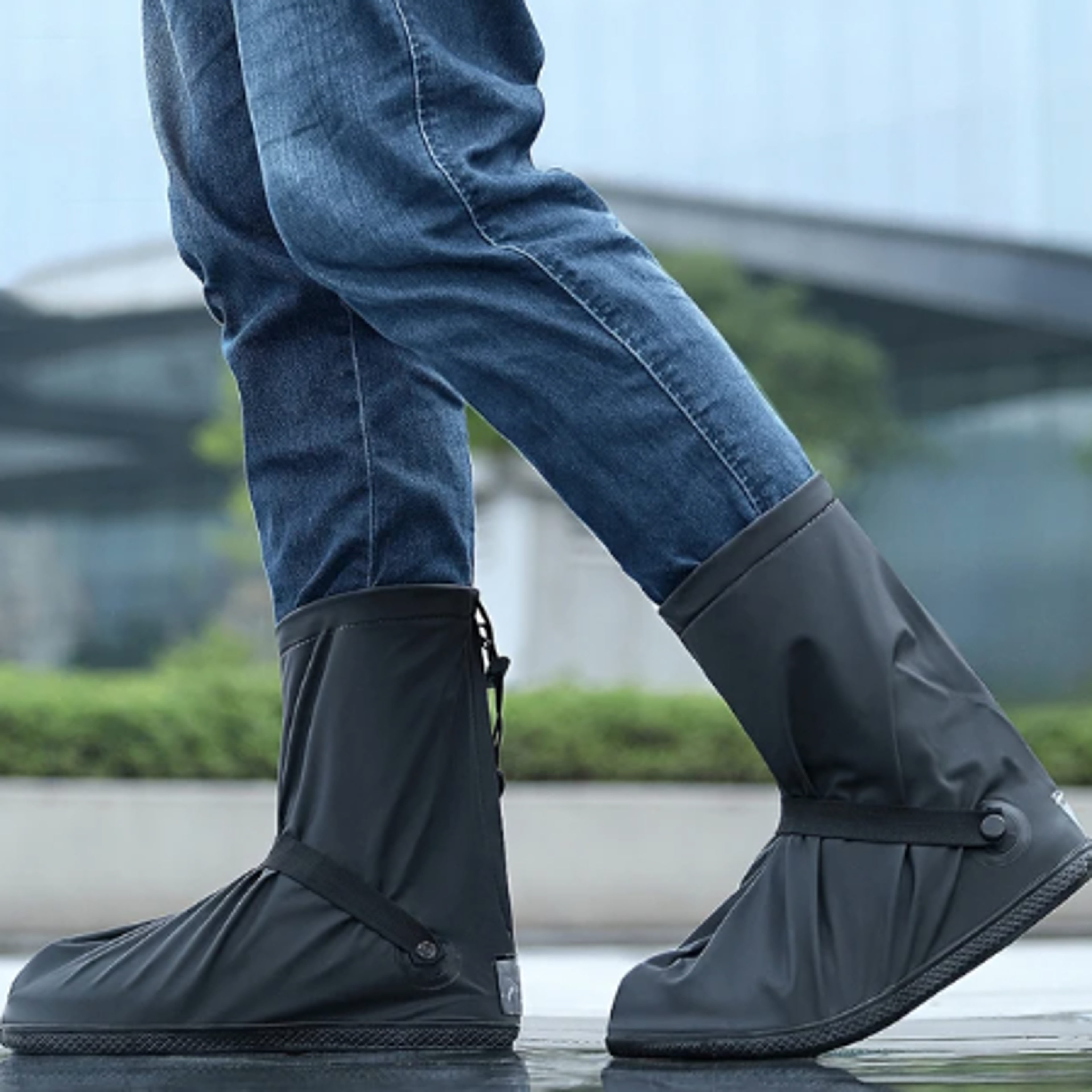 reusable step in shoe covers | waterproof shoe covers | hands-free step in shoe covers for indoors & outdoor