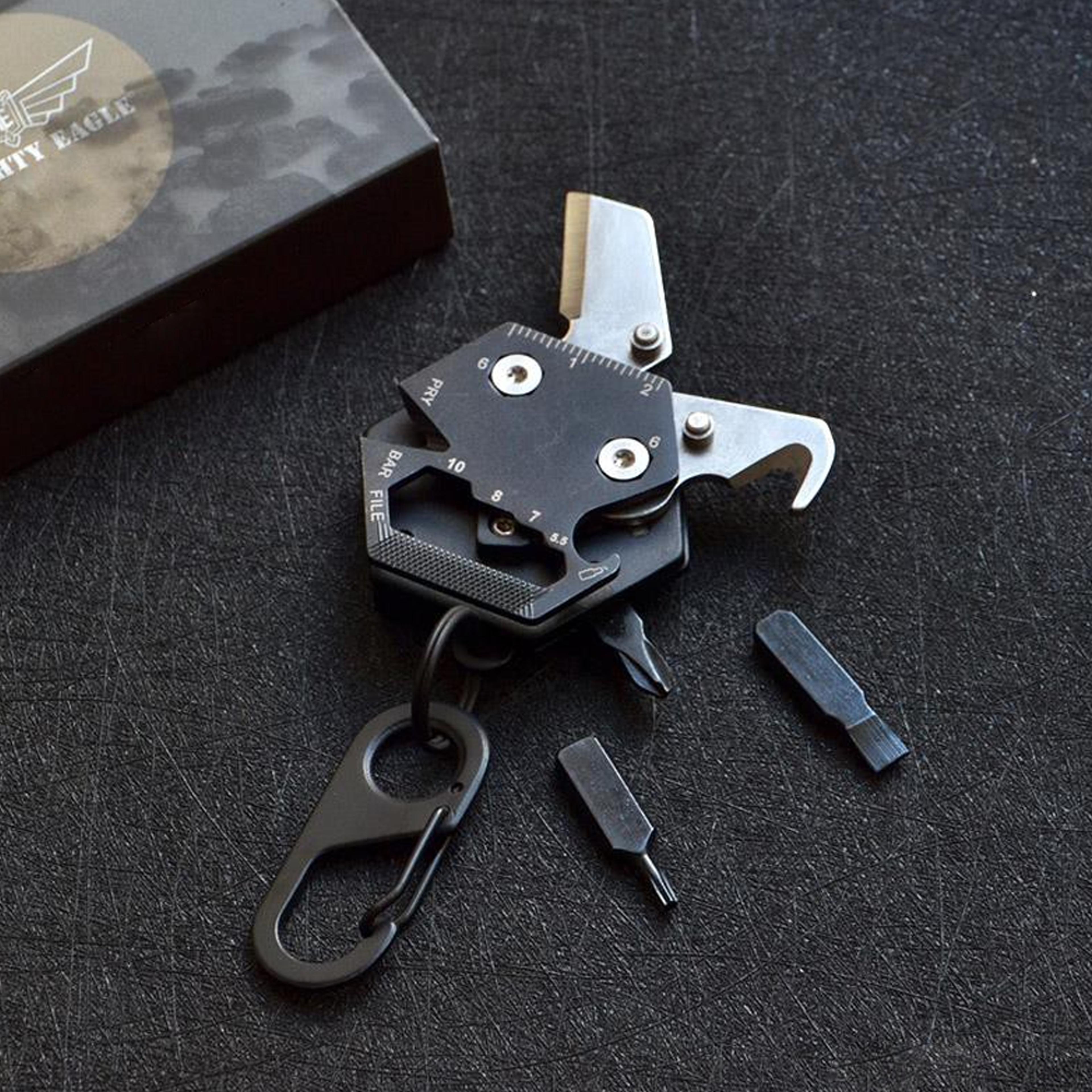 Multifunctional Hexagonal EDC Keychain 1
