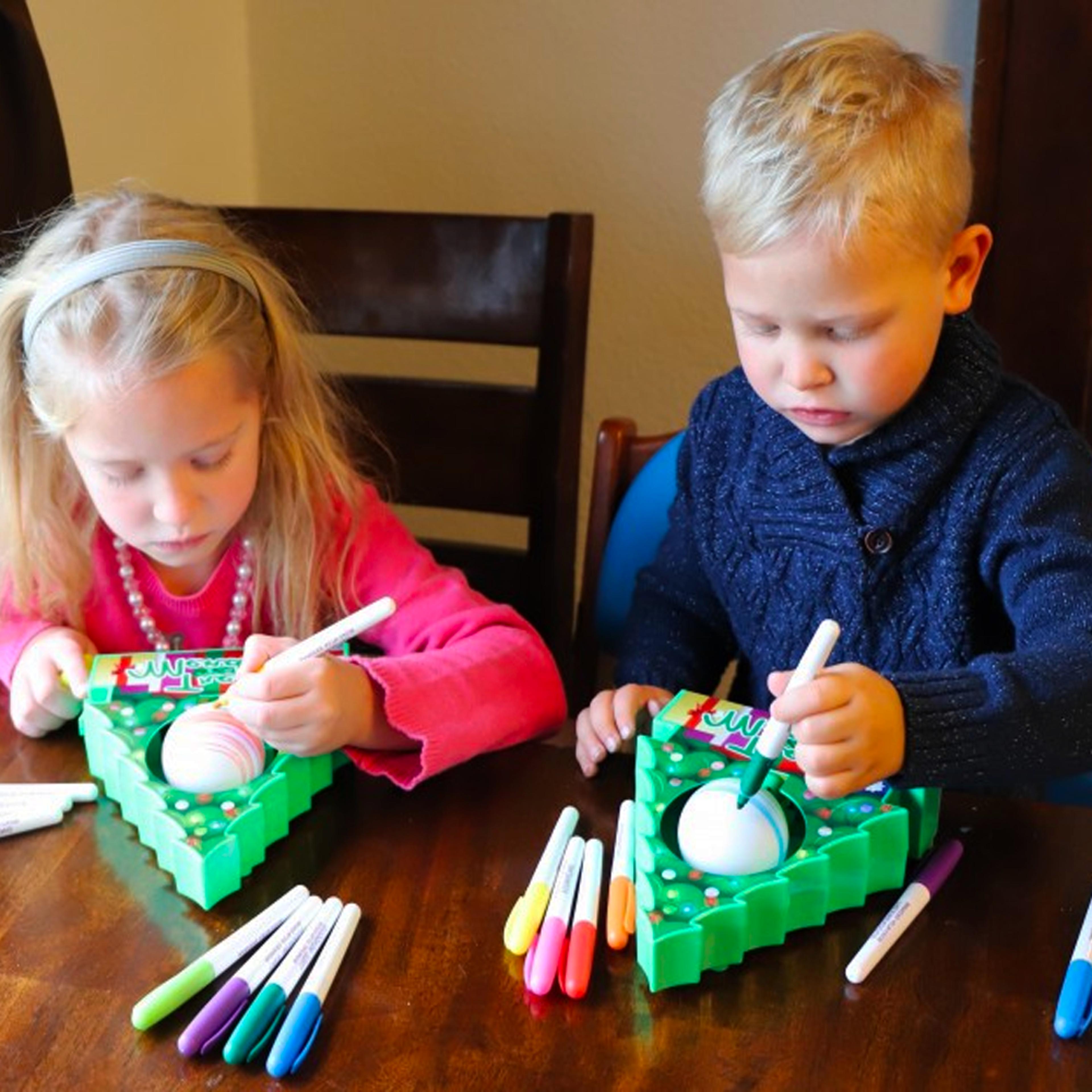 diy christmas tree ornament coloring kit – perfect creative gift for kids