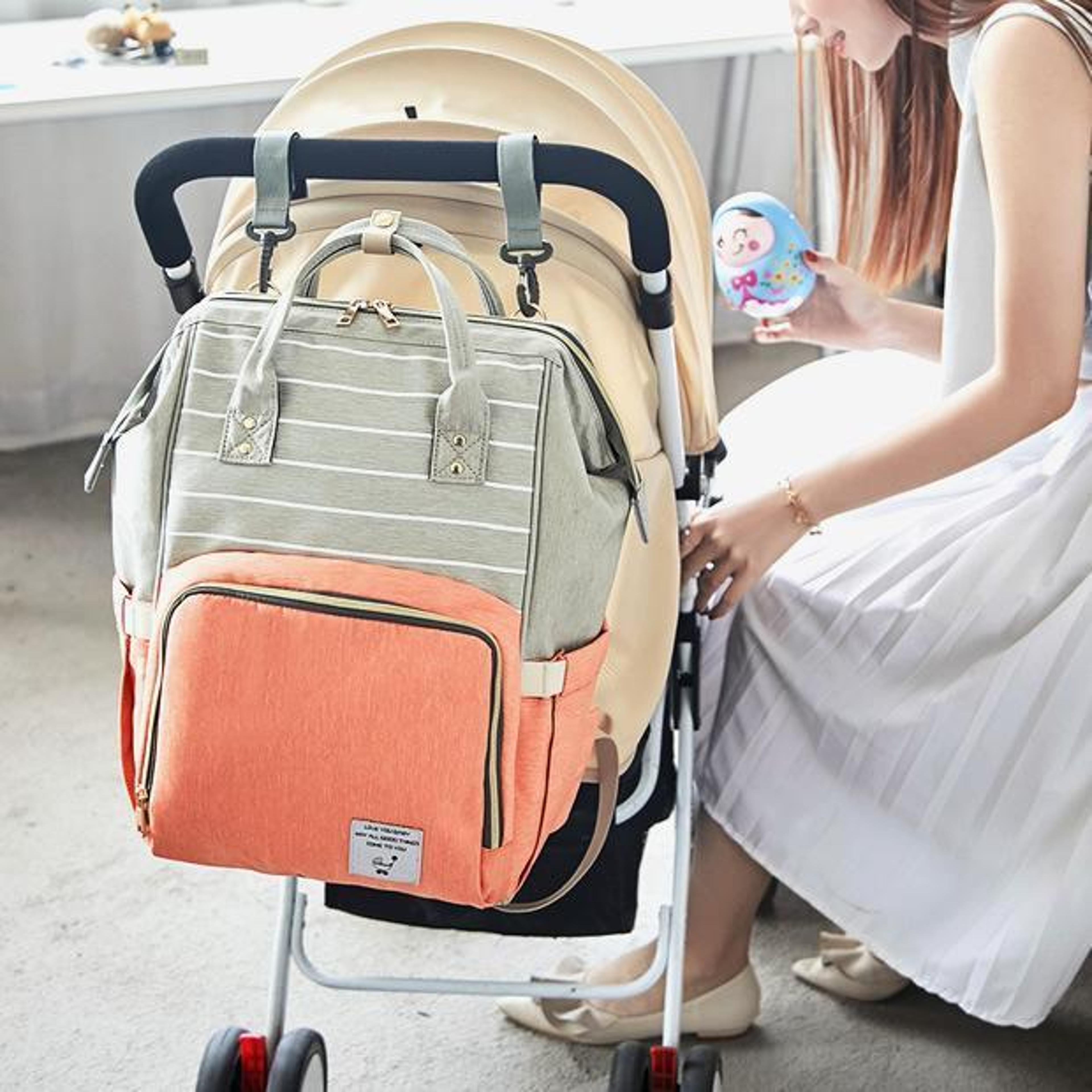 deluxe mommy diaper backpack - stylish, spacious & waterproof