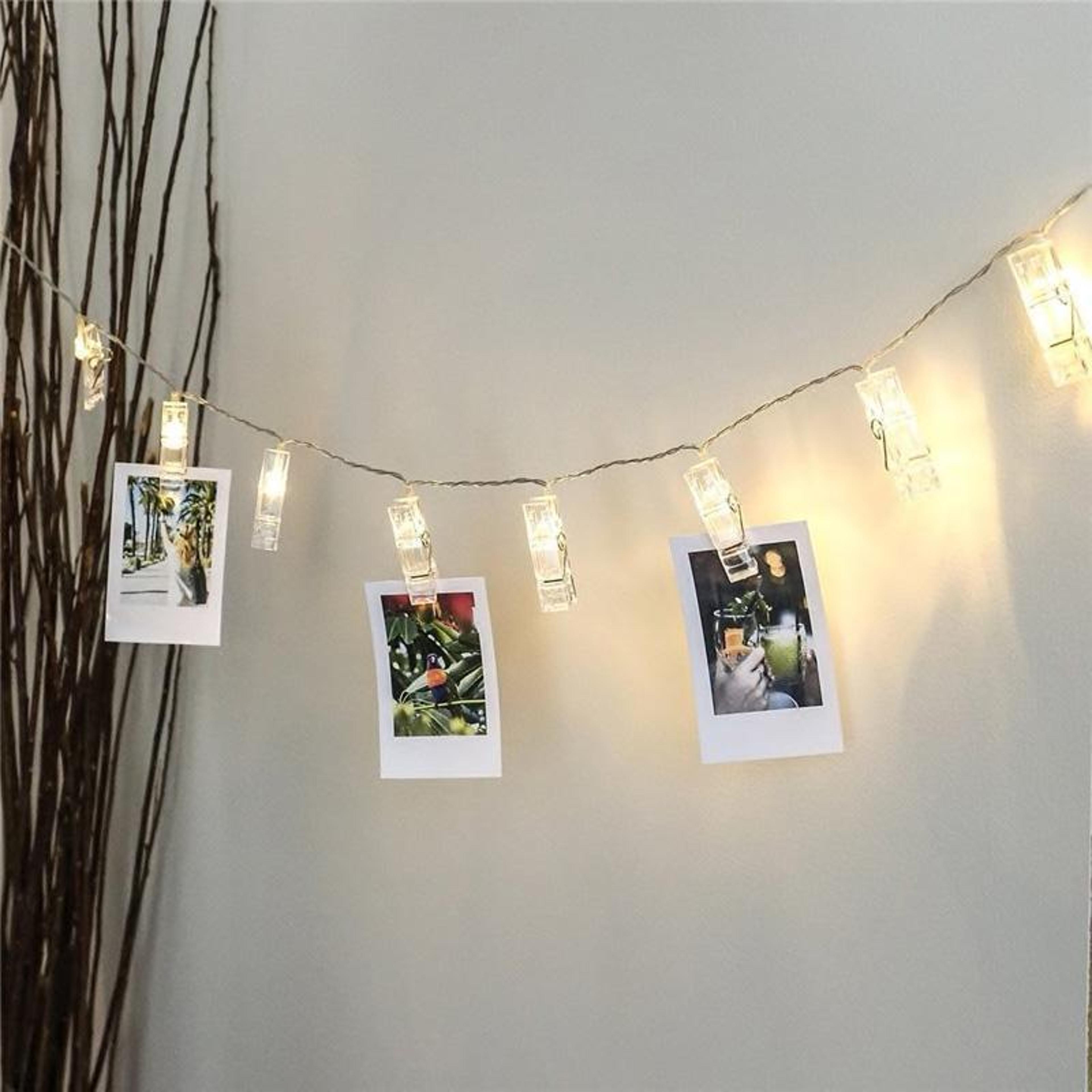 Easytoinstall LED photo display string lights