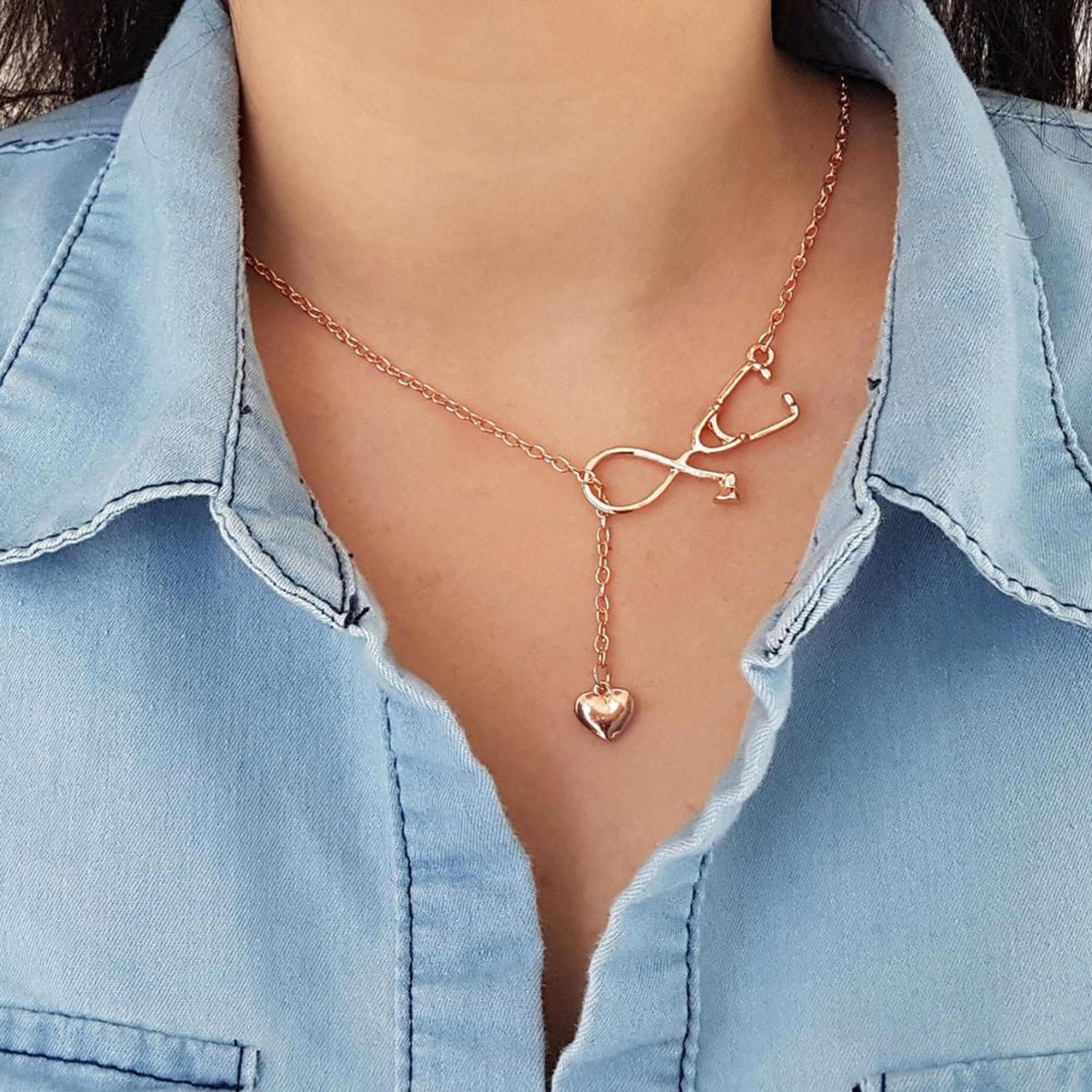 heart stethoscope necklace