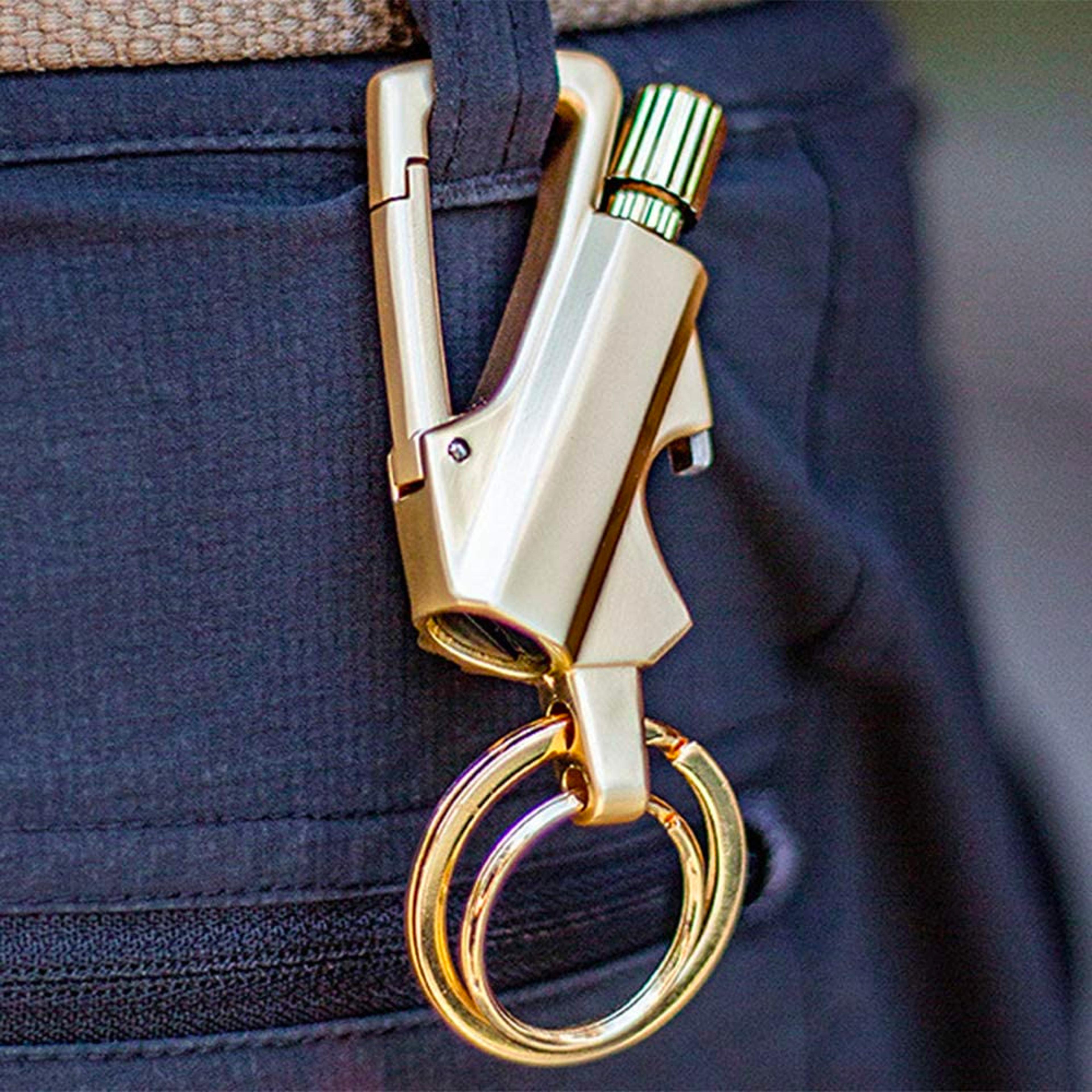 keychain flint fire starter and bottle opener