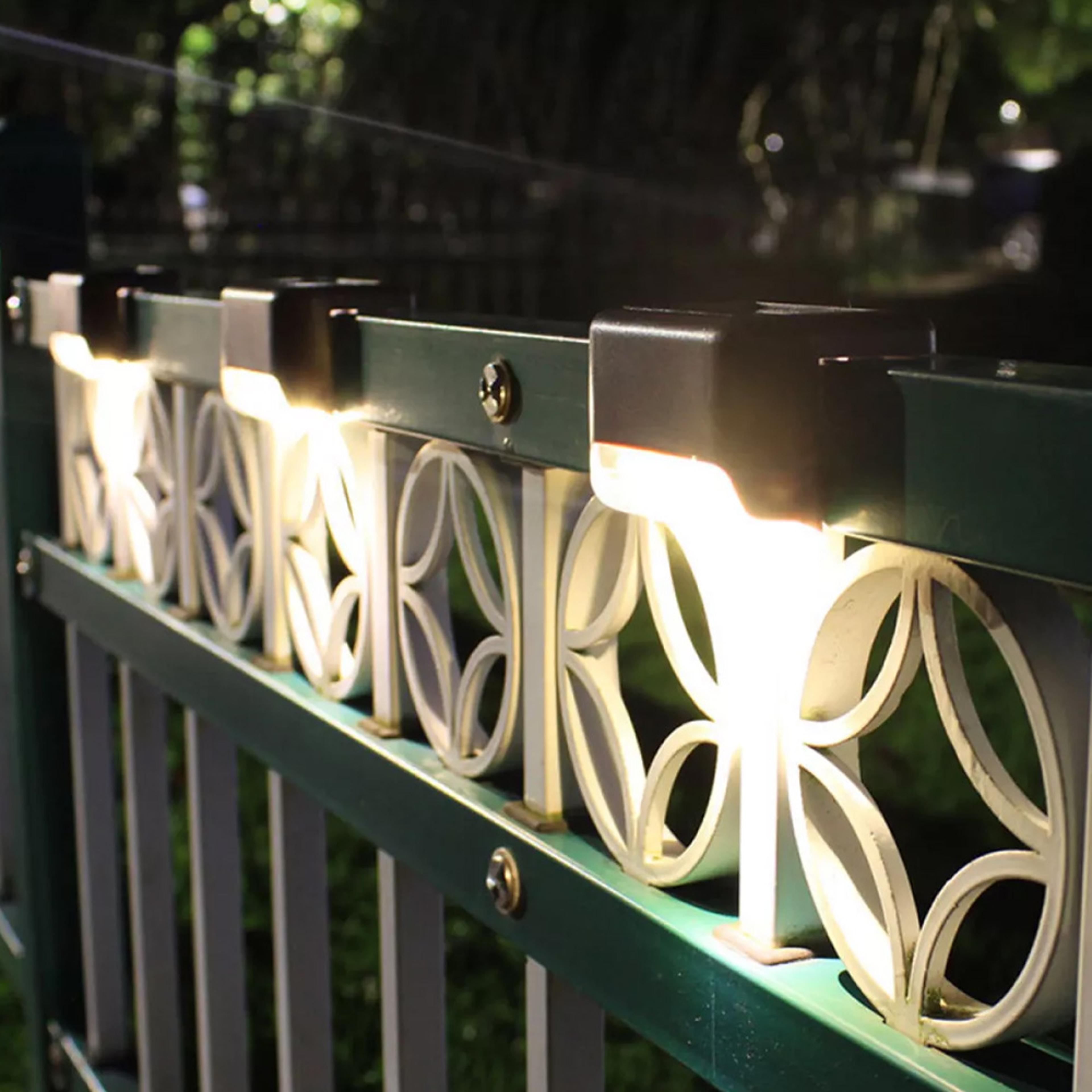 outdoor solar powered deck lights