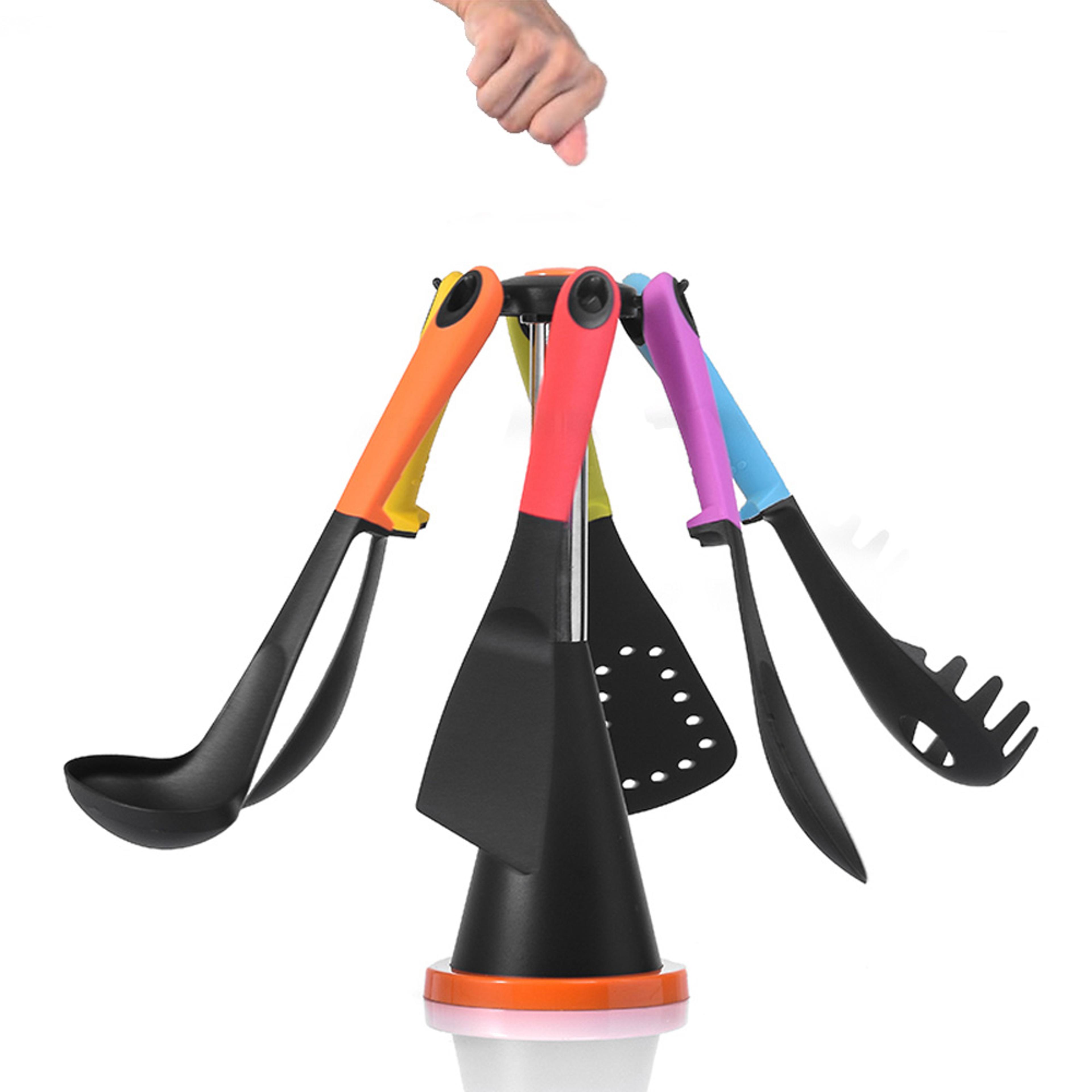 rotating kitchen utensil carousel