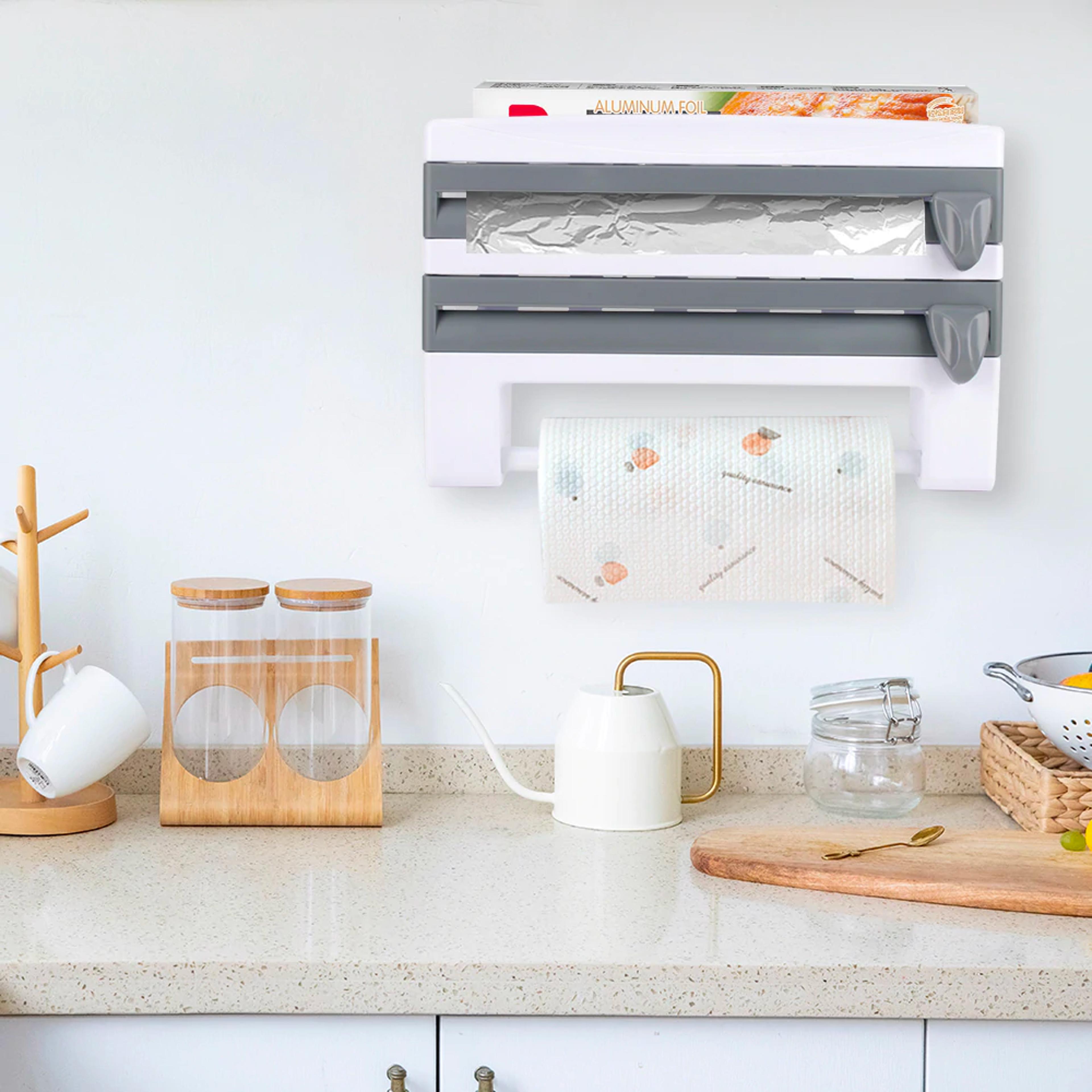 4-in-1 Wall Mount Multi Roll Holder & Rack 1