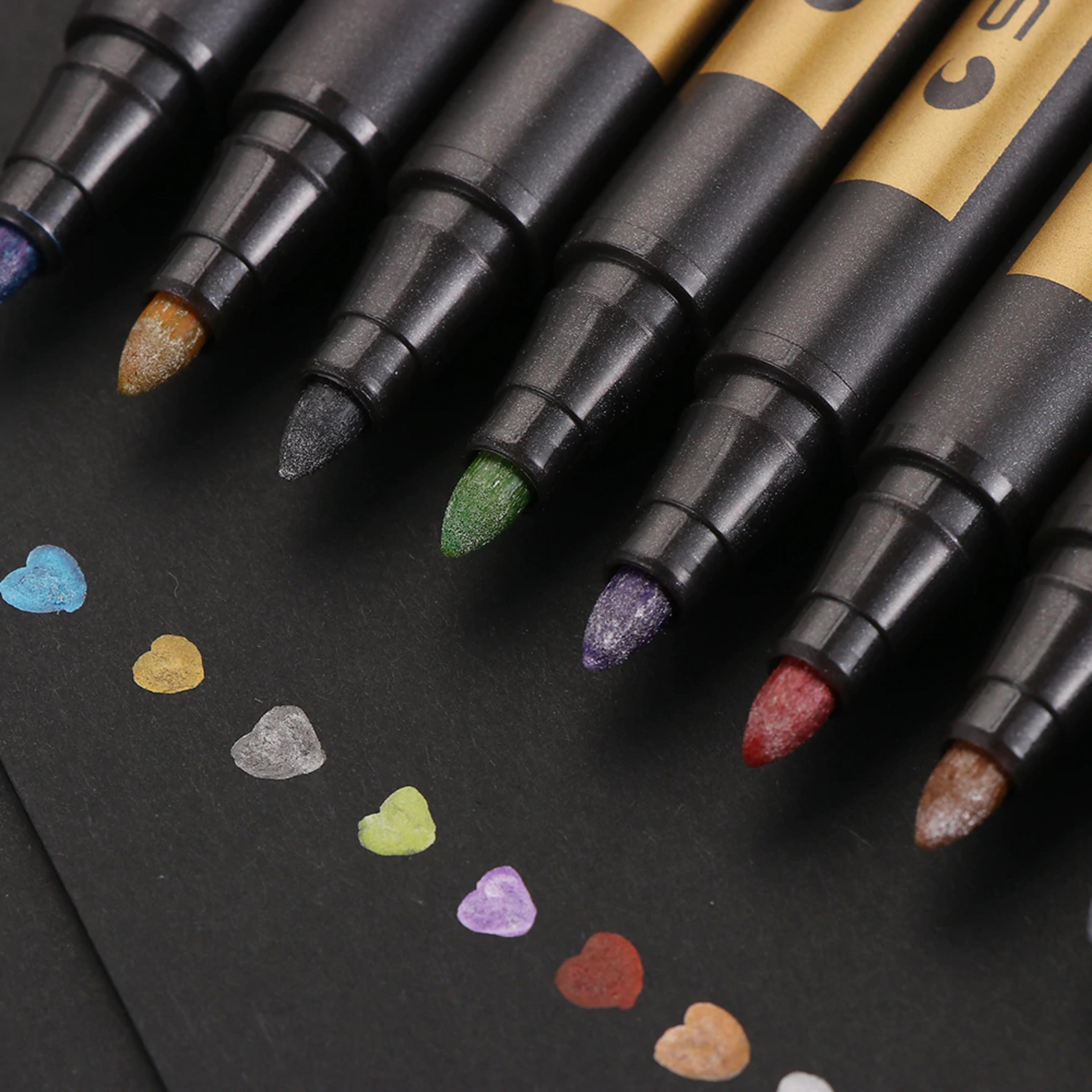 Waterproof Glitter Paint Markers (10-Pack) 3