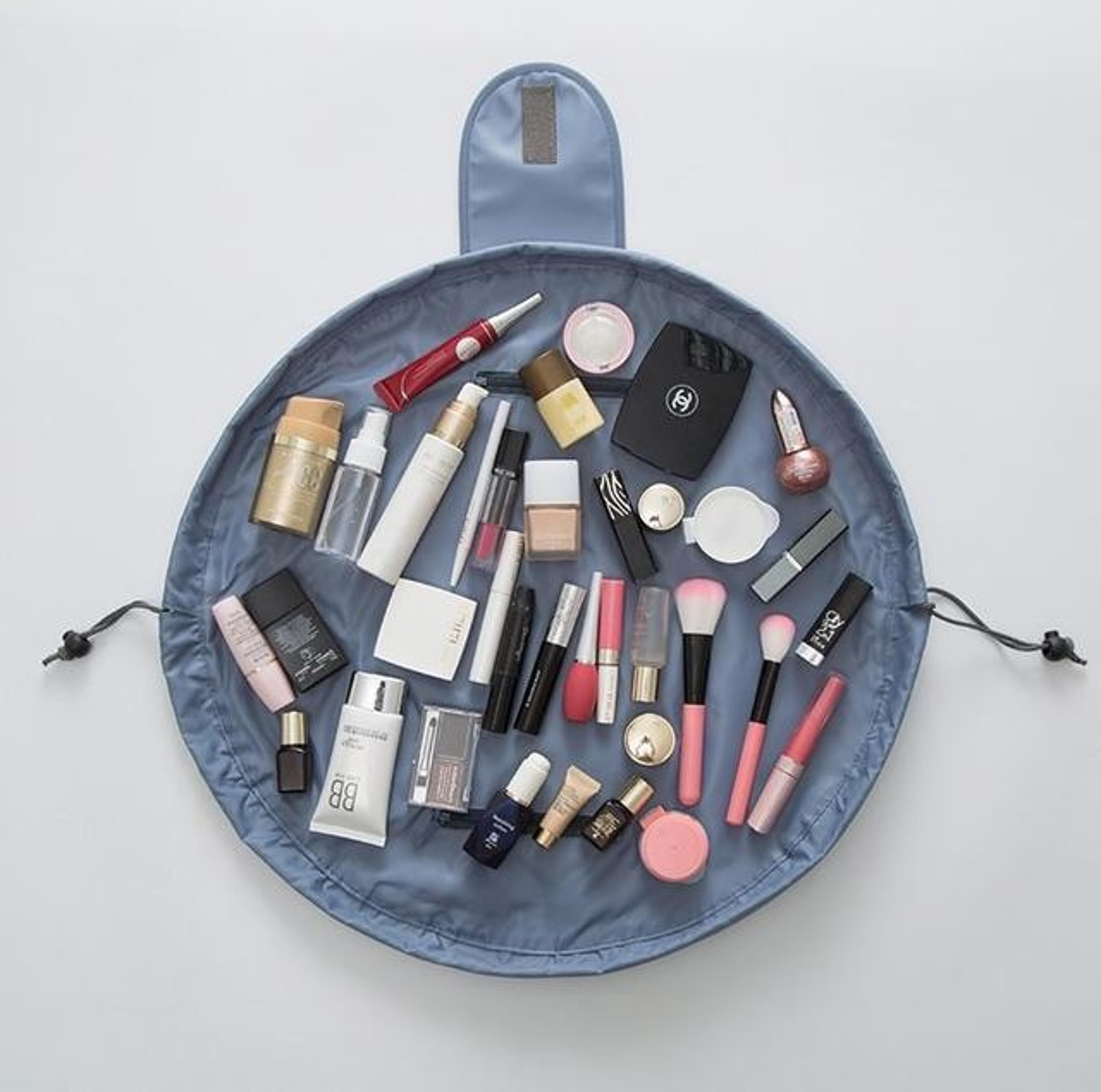 Travel Make Up Wrap Bag Gray