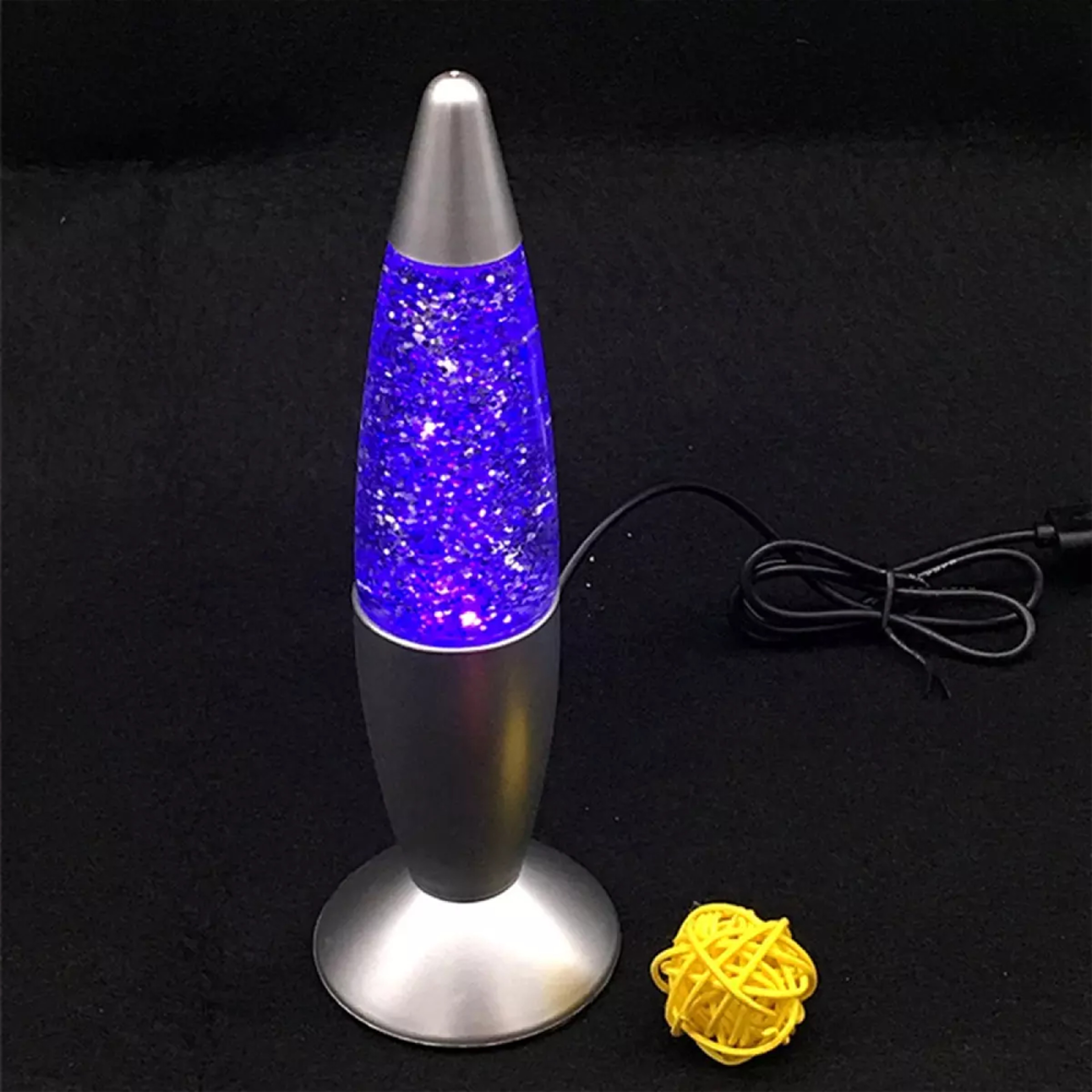 Silver Glitter Lava Lamp 2