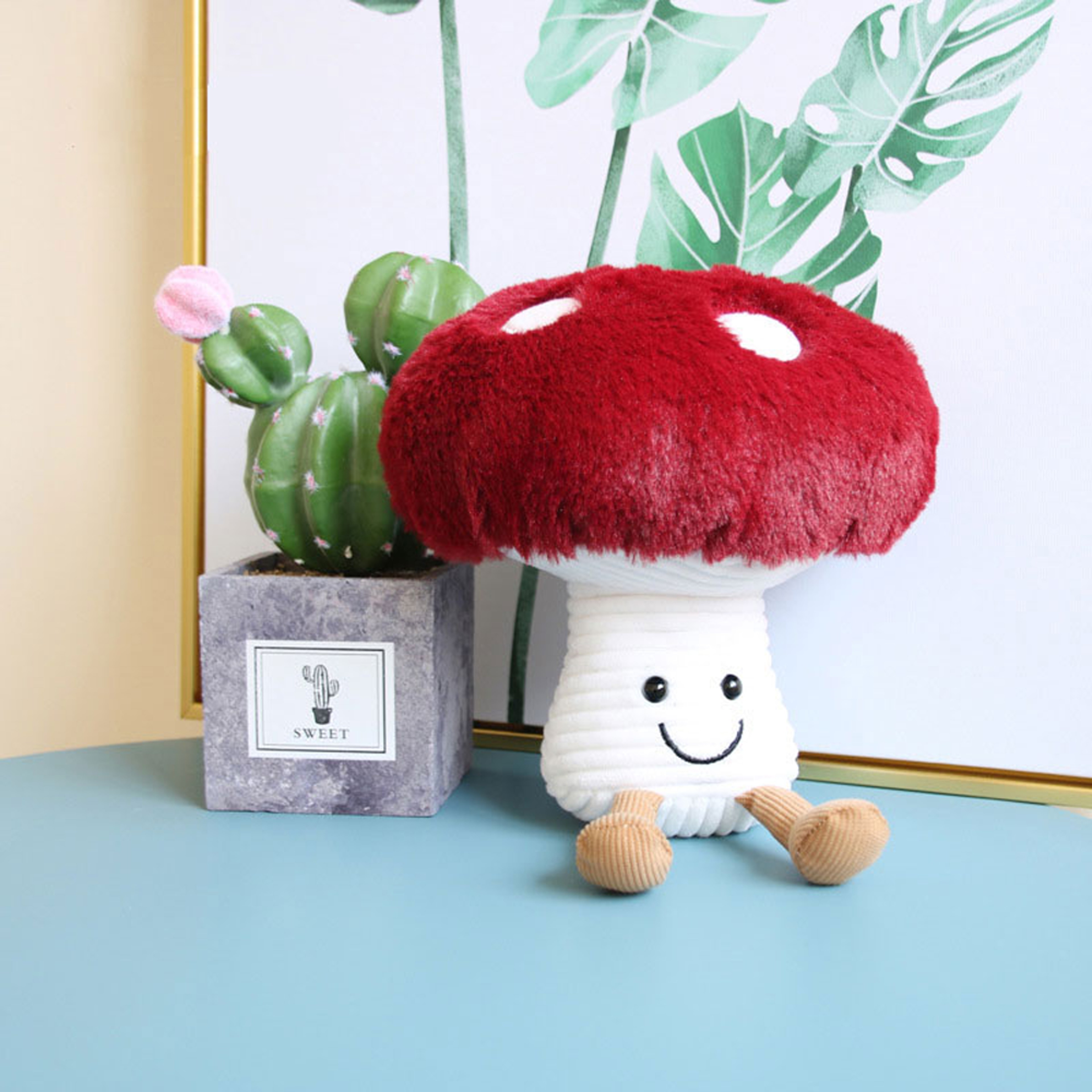 Cute Stuffed Mushroom Plush Toy For Kids & Adults 3