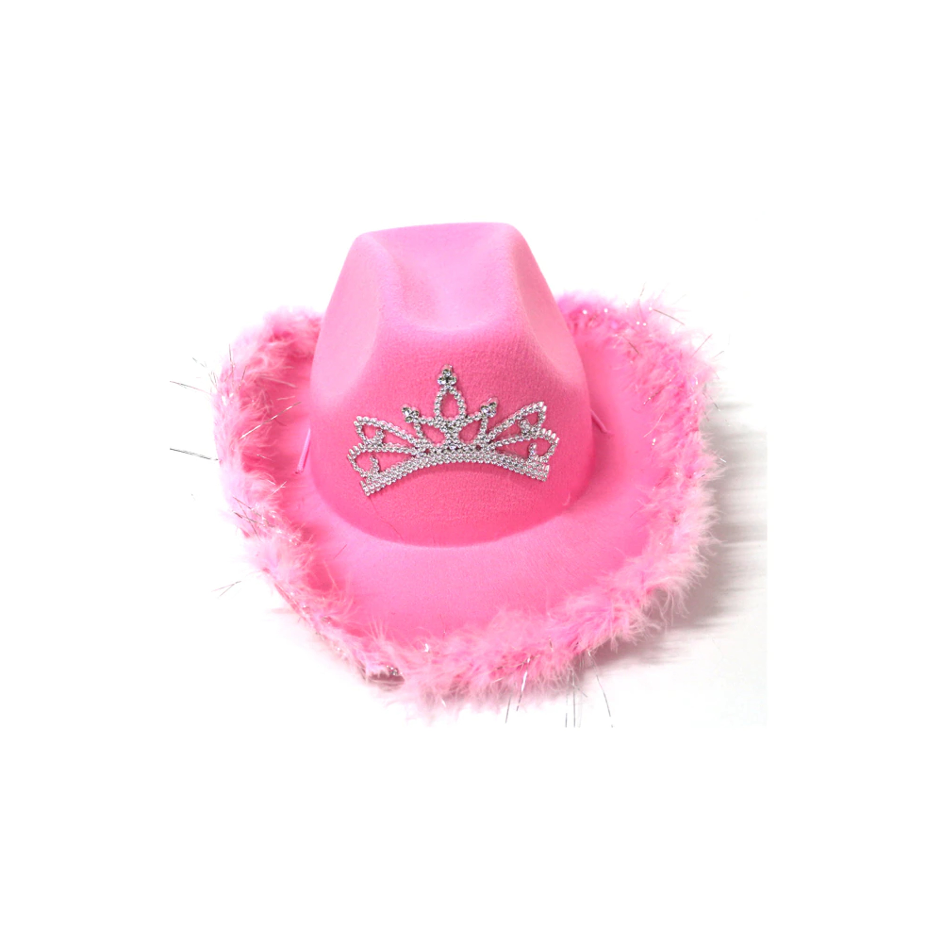 Fancy Rhinestone Pink Cowgirl Hat – view 2