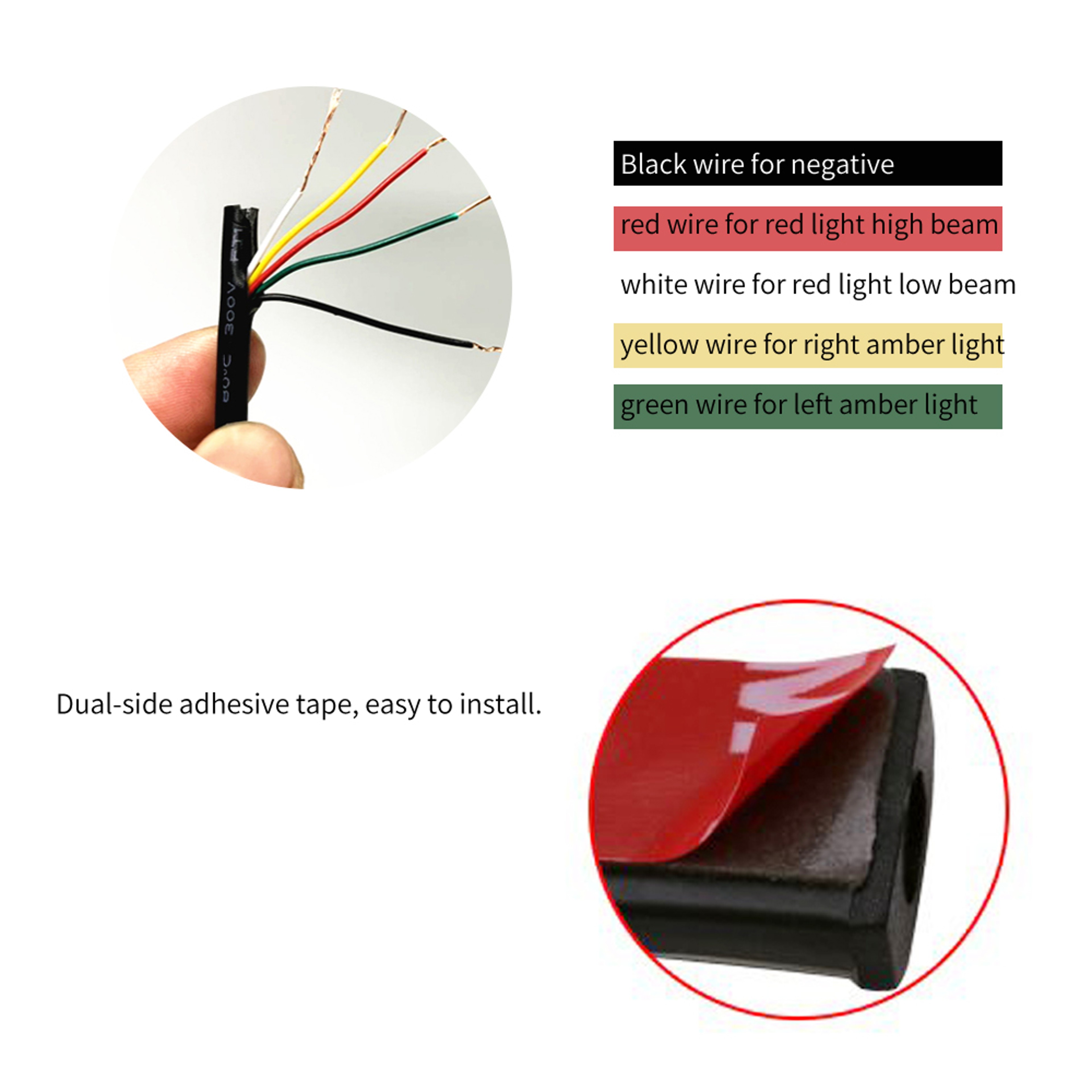 Flexible LED Brake Light Strip Motorcycle Bar3