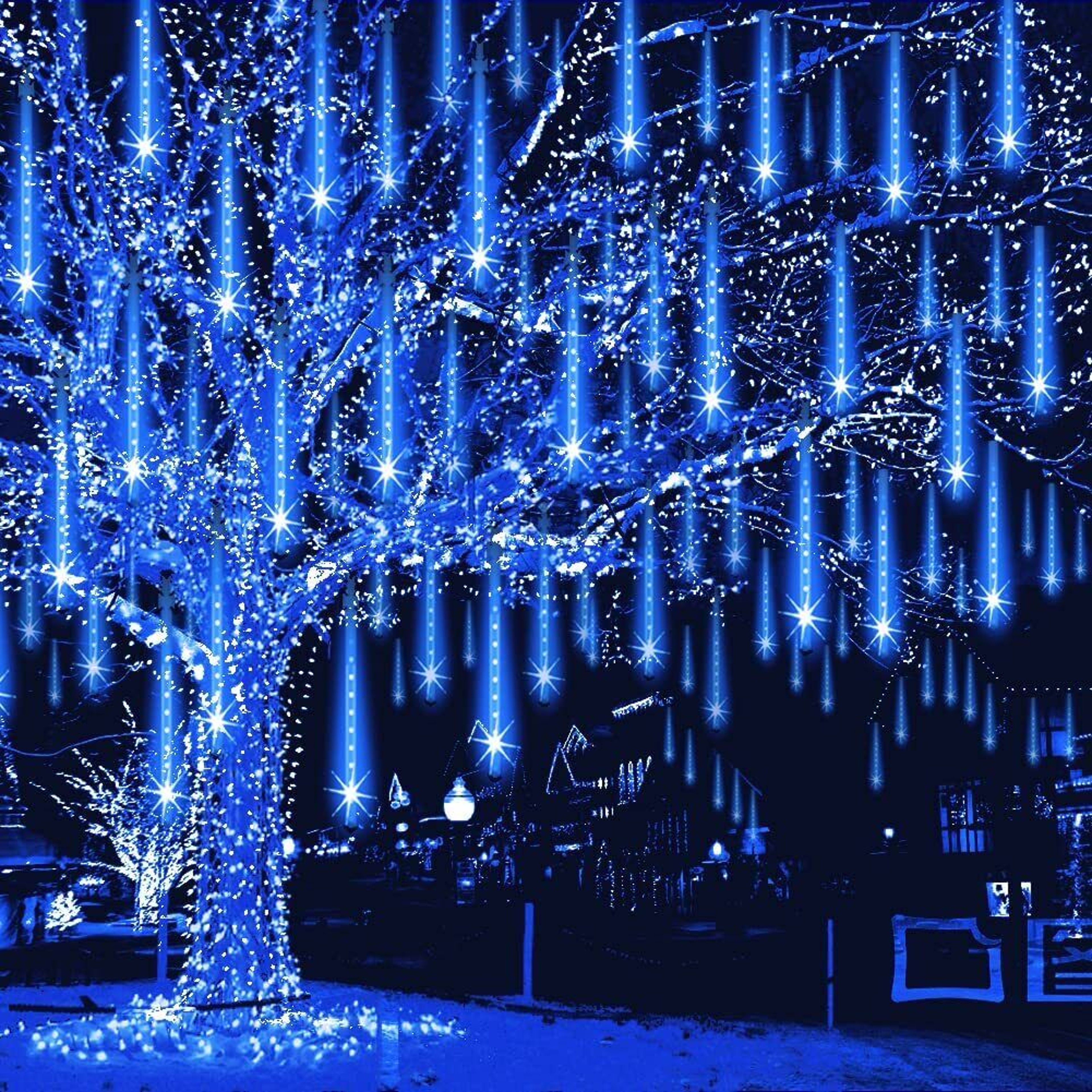 dripping icicle lights outdoor
