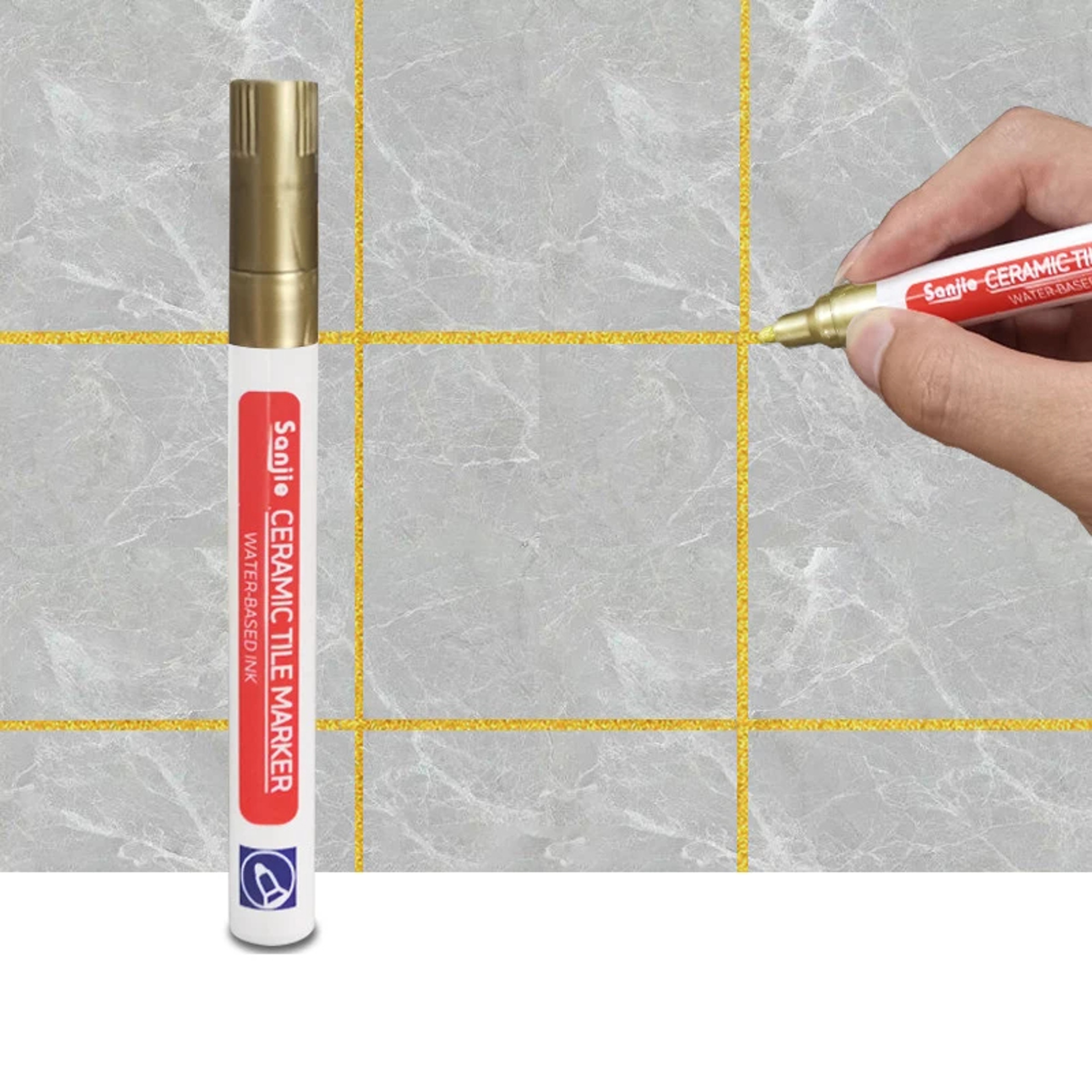 Waterproof Tile Grout Pen - Seam Repair and Color Markergold