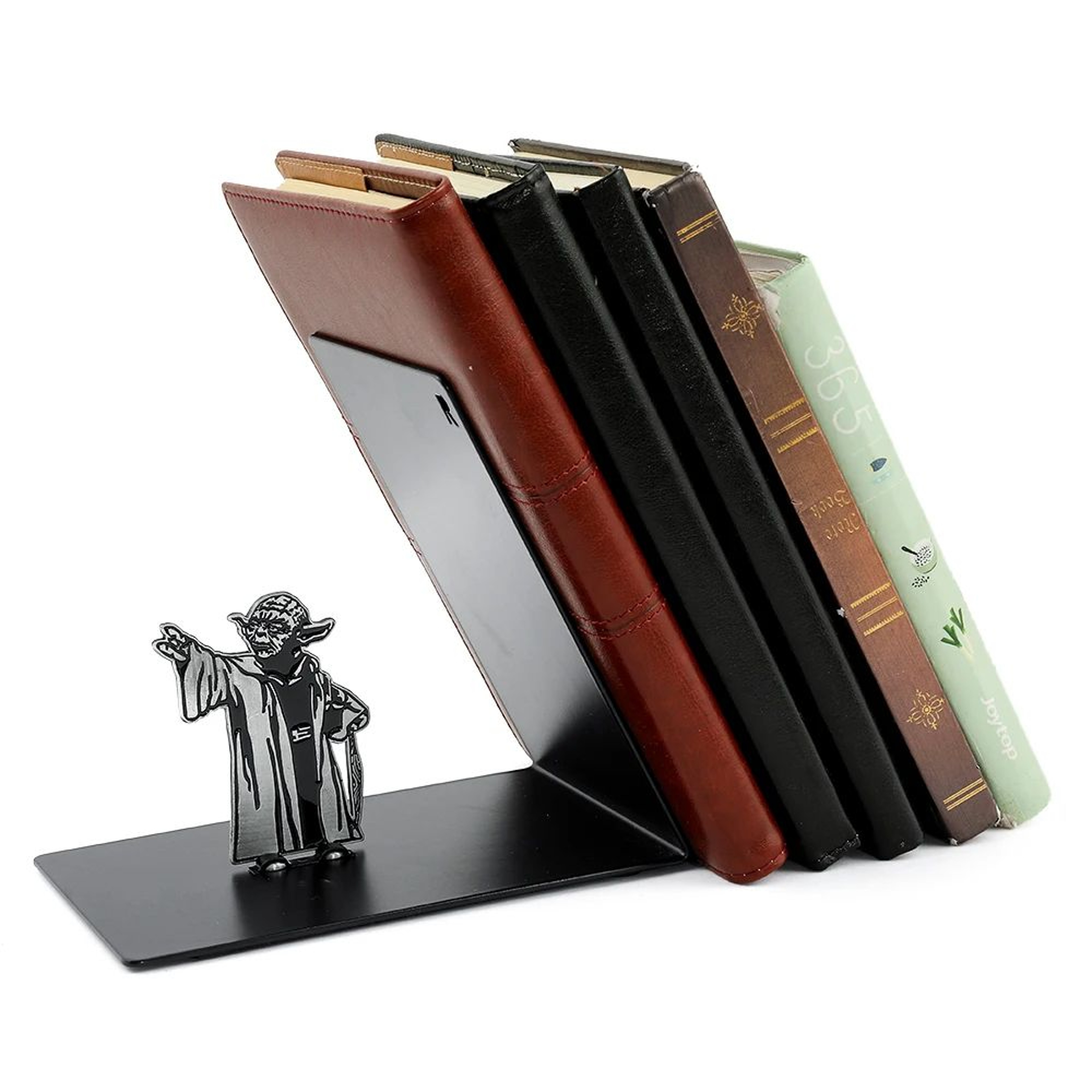 Wisdom Master Yo Da Metal Book Ends Heavy Duty Stable Bookend For Home  Office Supplies Perfect For 0