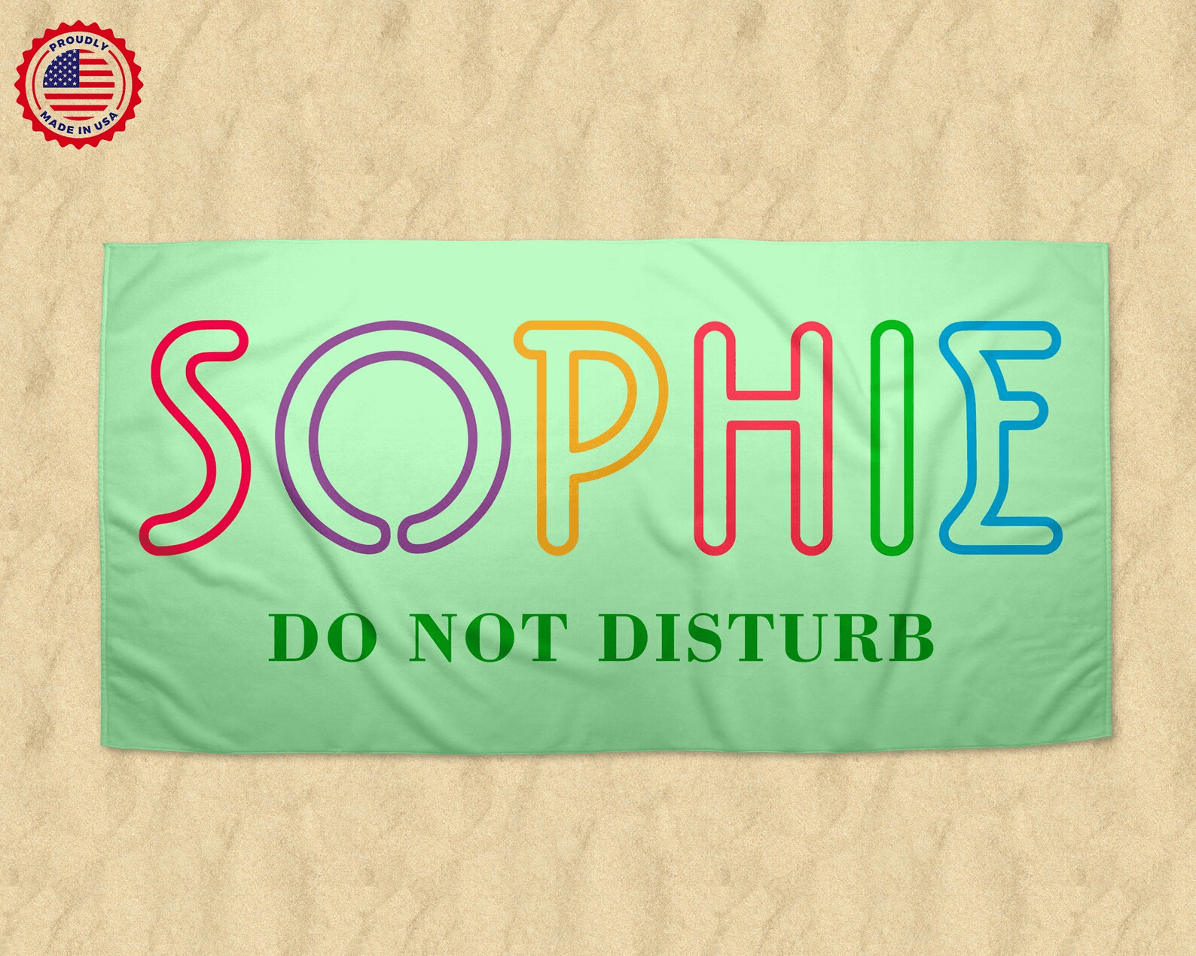 Personalized Flamingo Beach Towel With Custom Name  Tropical Kids Pool  Beach Towel 2