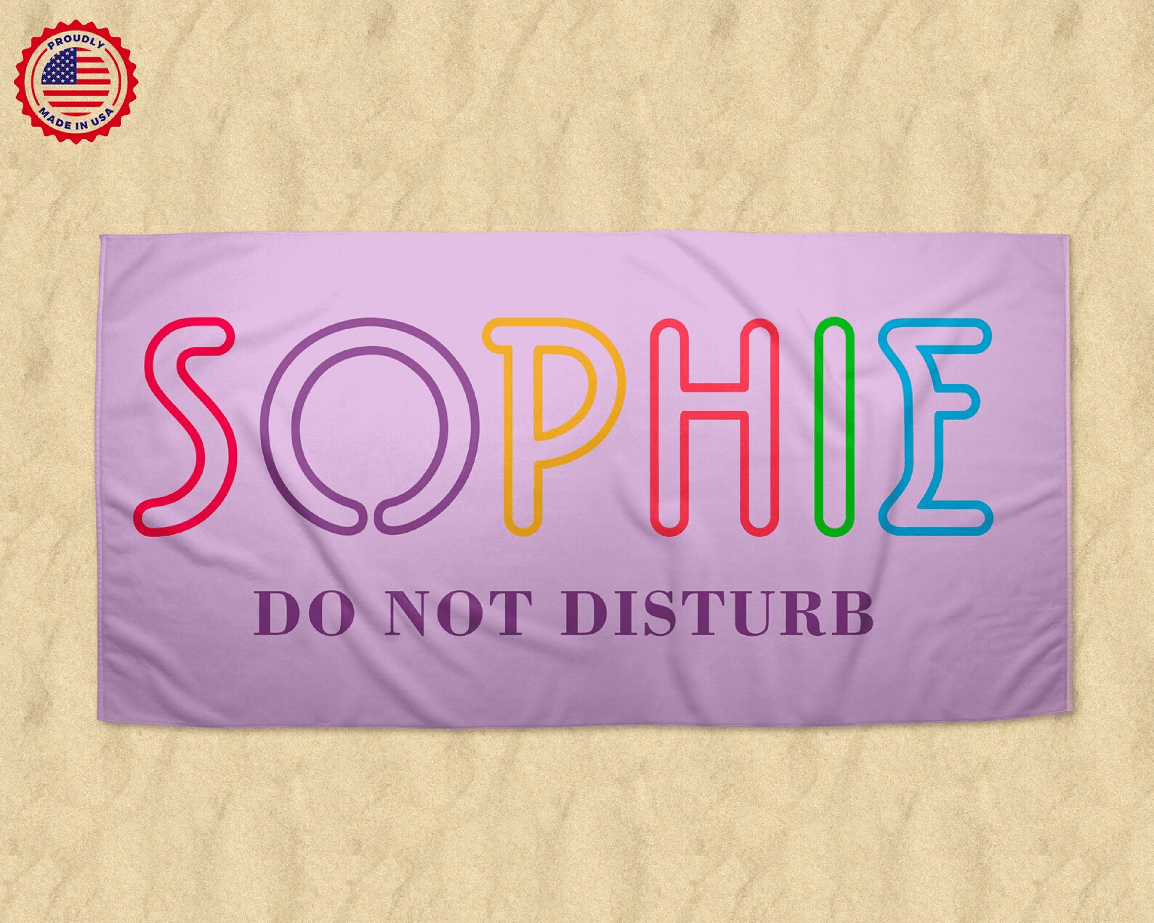 Personalized Flamingo Beach Towel With Custom Name  Tropical Kids Pool  Beach Towel 1