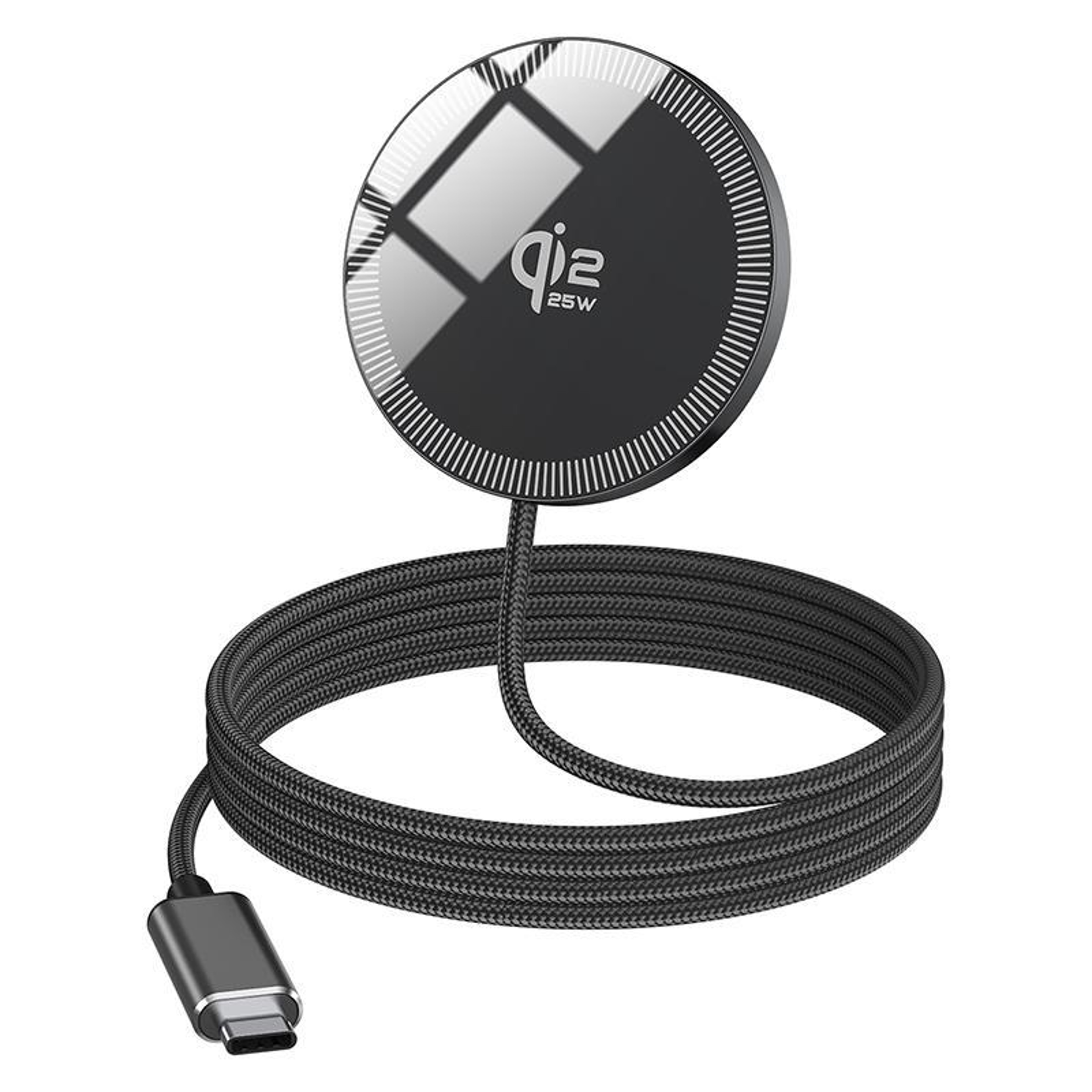 Qi2 25W USB-C Magnetic Wireless Charger – Portable Fast Charging Pad – view 1