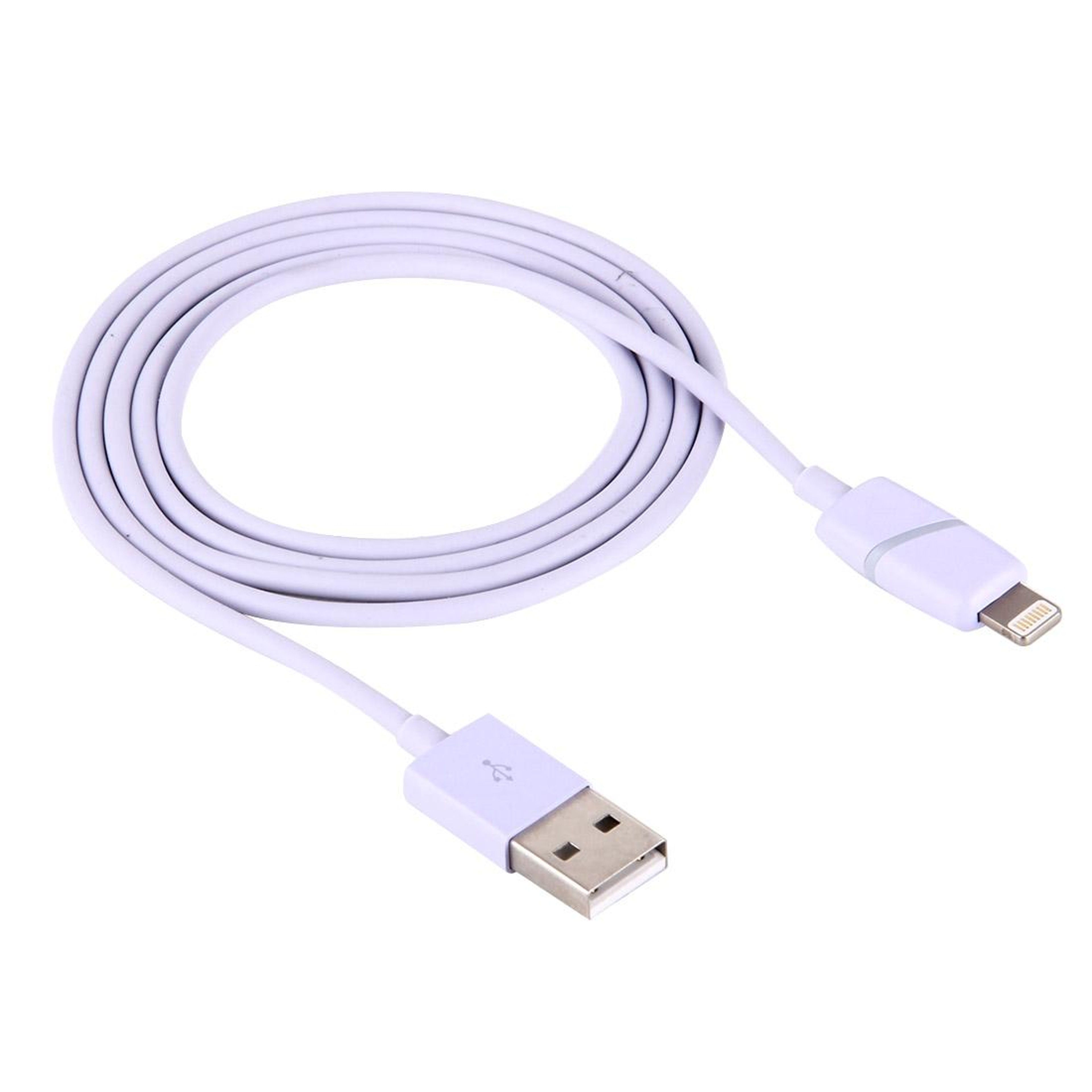 1m Circular Bobbin LED Lightning To USB Charging  Data Sync Cable Gift Box For IPhone 1