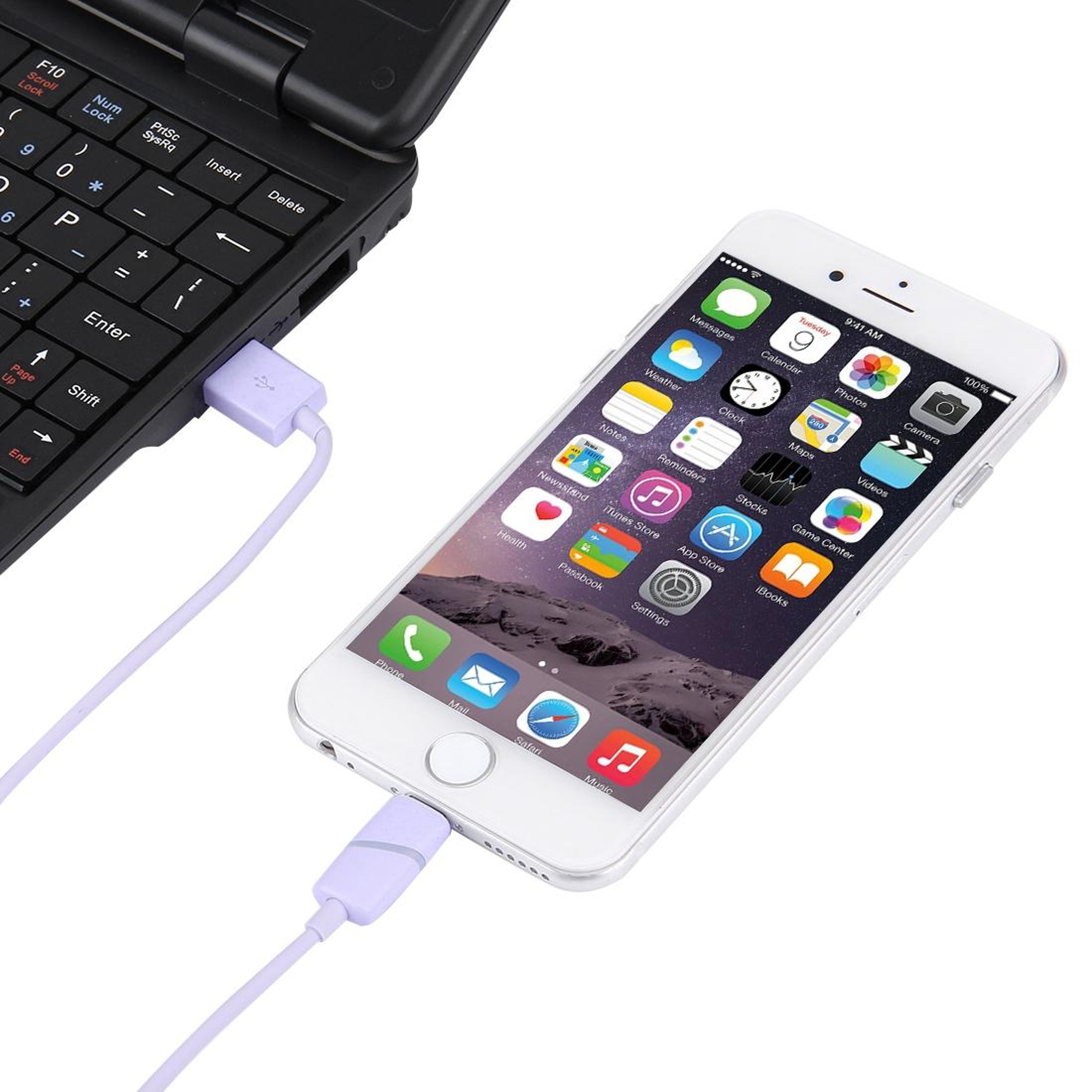 1m Circular Bobbin LED Lightning To USB Charging  Data Sync Cable Gift Box For IPhone 5