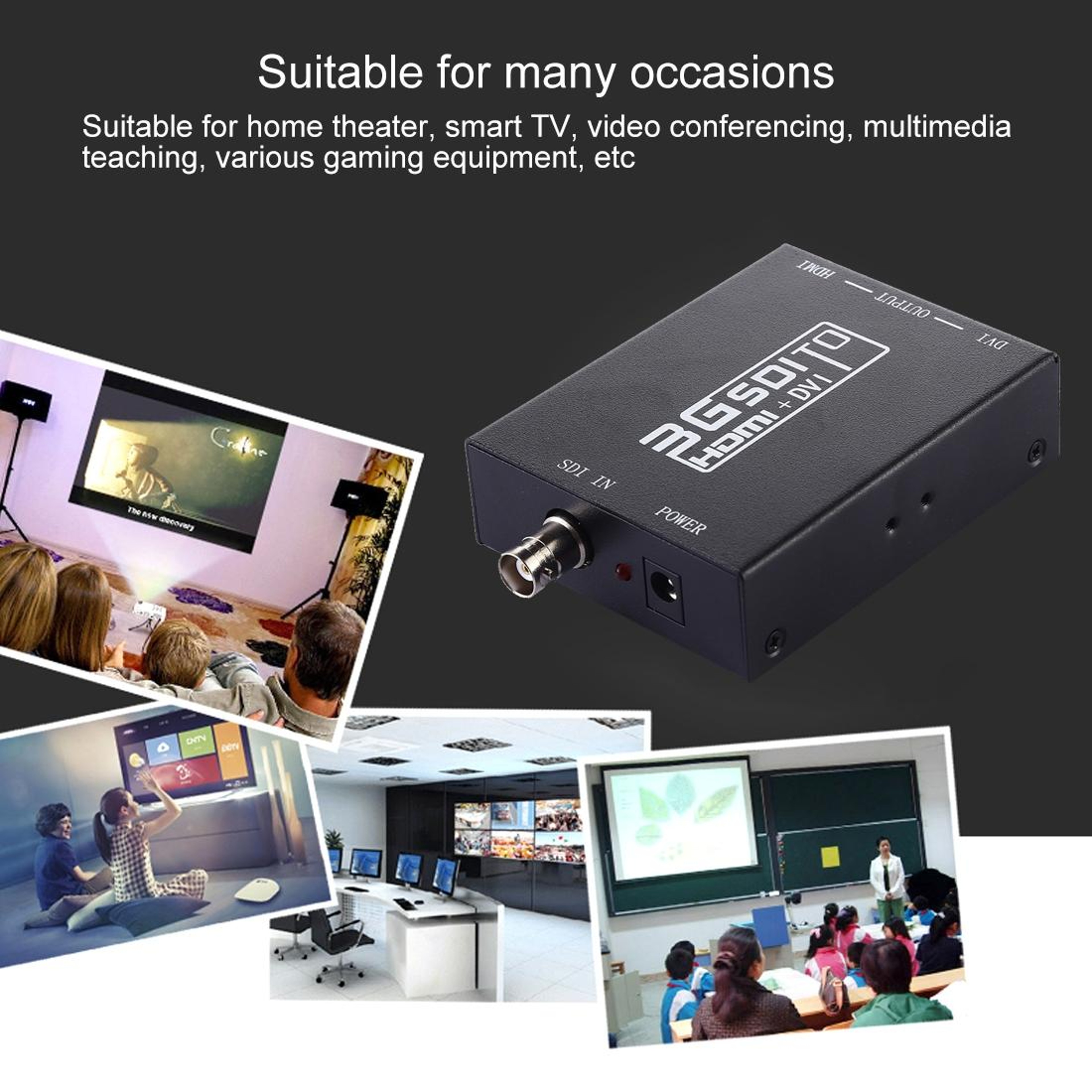 NK-A8 3G SDI to HDMI DVI Converter Broadcast Video Converter for Professional Signal Conversion – view 10