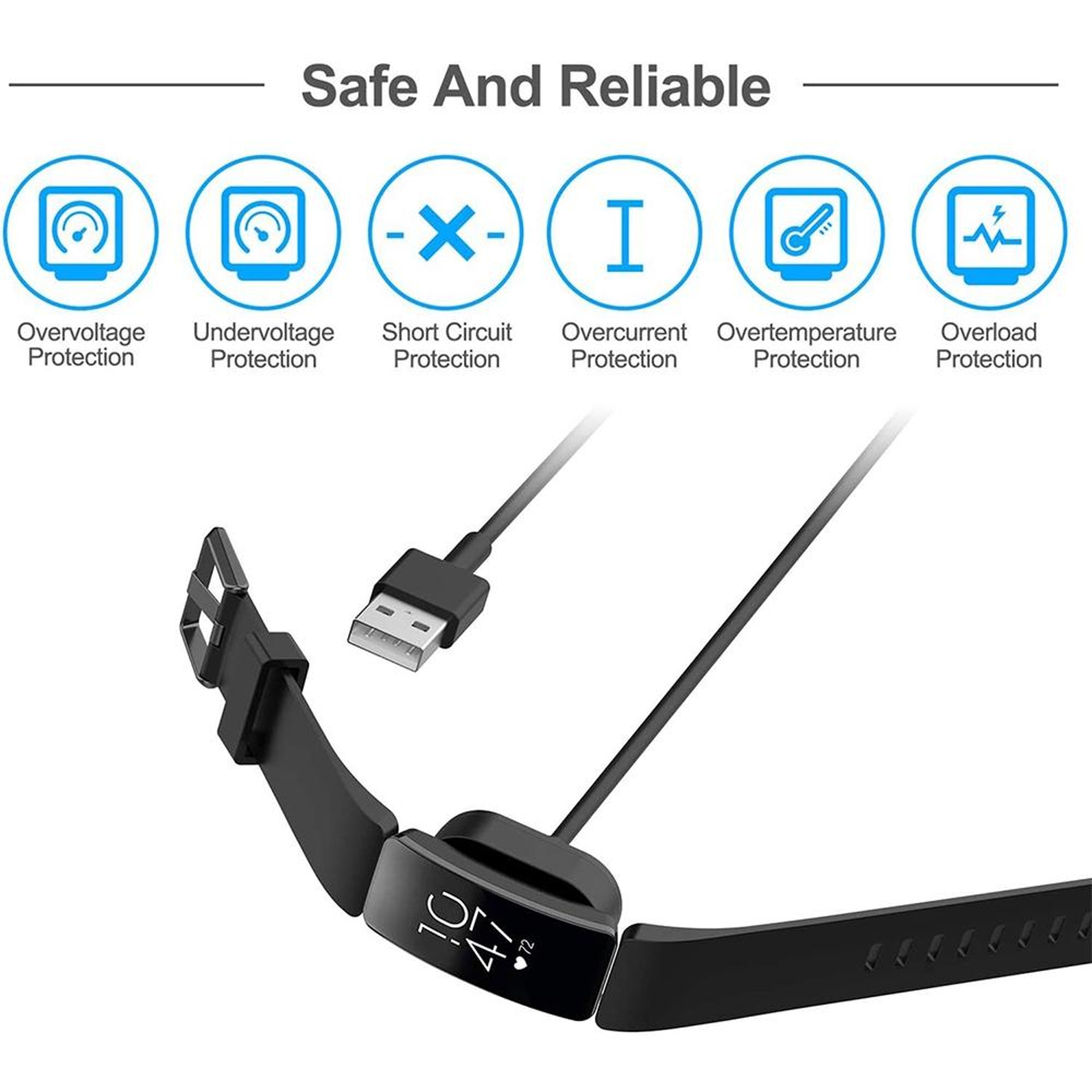 USB Charger for Fitbit Inspire & Inspire HR 1A 5V ABS Fast Charging Cable 15cm – view 3